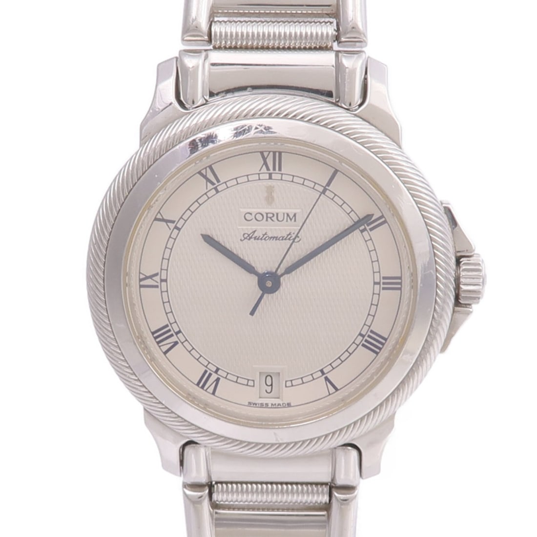 CORUM 89.211.20 M084 Temps Mechanique mens automatic stainless steel watch: CORUM 89.211.20 M084 Temps Mechanique mens automatic stainless steel watch CORUM Temps Mechanique 89.211.20 M084 is a men's automatic wristwatch in stainless steel with a beige dial and matching beige