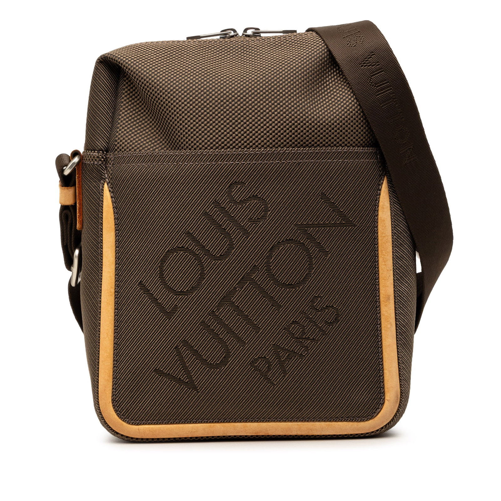 Louis Vuitton Citadin Damier Geant Crossbody Bag Brown: Louis Vuitton Citadin Damier Geant Crossbody Bag Brown Louis Vuitton Damier Geant Citadin crossbody bag in brown fabric with leather trim. It features a flat strap, two-way top zip closure, exterior z