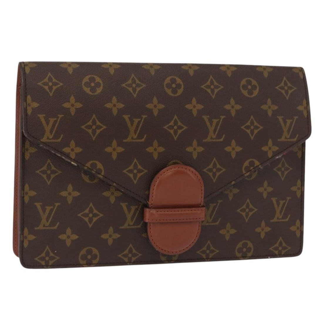 Louis Vuitton M51782 Ranelag Monogram Canvas Clutch Bag: Louis Vuitton M51782 Ranelag Monogram Canvas Clutch Bag Louis Vuitton Monogram Ranelag Clutch Bag, style M51782, made in France. It features Monogram Canvas in the classic Monogram pattern and measure