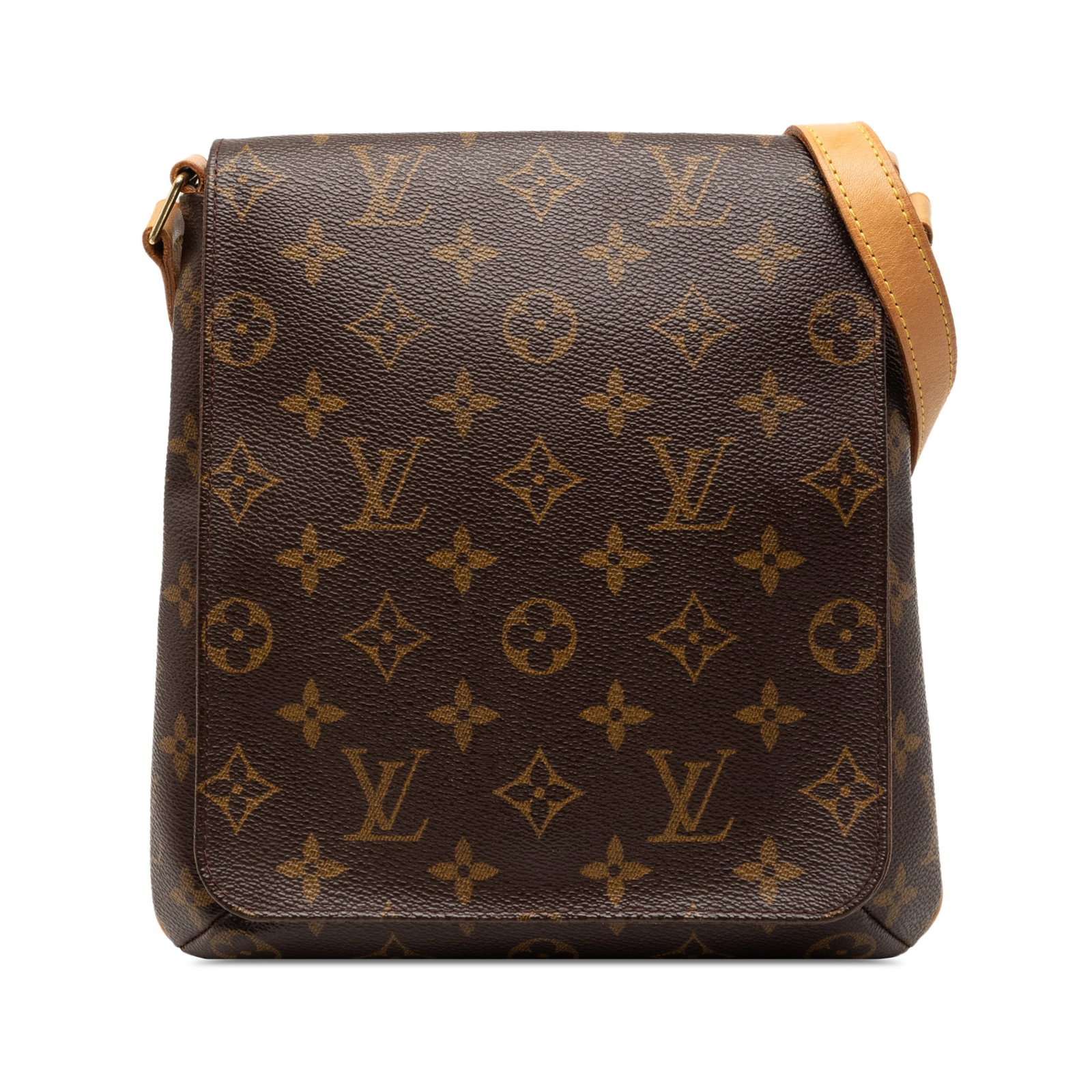 Louis Vuitton Musette Salsa PM Monogram Shoulder Bag with Long Strap: Louis Vuitton Musette Salsa PM Monogram Shoulder Bag with Long Strap The Louis Vuitton Monogram Musette Salsa PM Long Strap features the iconic monogram canvas body complemented by vachetta leather tr