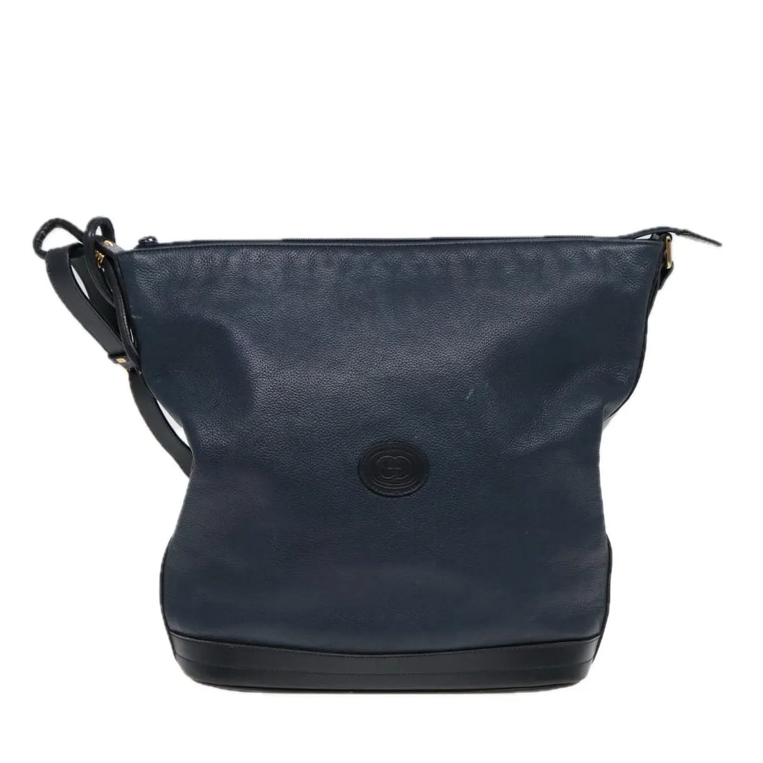 Gucci Vintage Navy Leather Handbag Made in Italy: Gucci Vintage Navy Leather Handbag Made in Italy Vintage Gucci leather bag in navy, designed for women and made in Italy. It is described as being in good vintage condition with honest wear, including