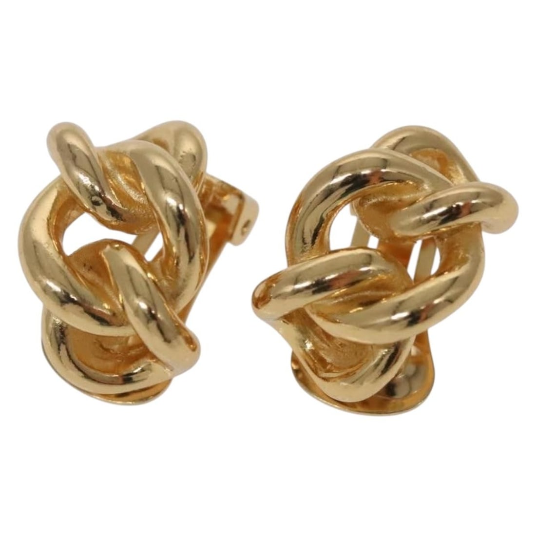 Christian Dior Gold Metal Earrings Authentic Style BS29162 (1 of 9)