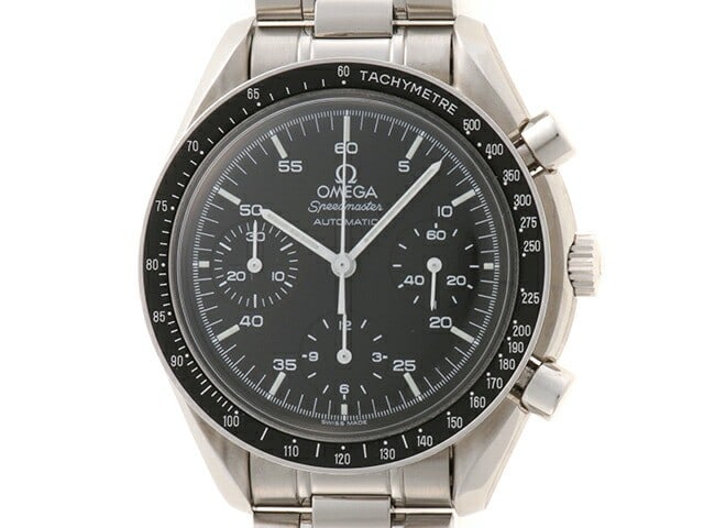 OMEGA 3510.50 Speedmaster mens stainless steel wristwatch black: OMEGA 3510.50 Speedmaster mens stainless steel wristwatch black Pre-owned OMEGA Speedmaster men's wristwatch in black with a stainless steel case. The watch is model number 3510.50 and is described as