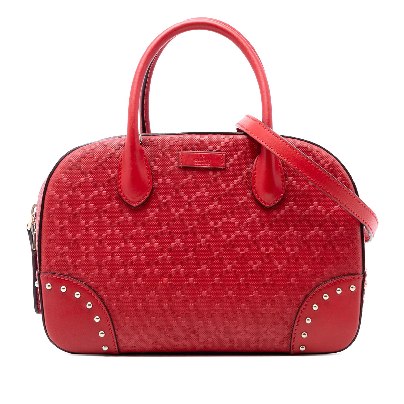 Gucci Diamante Bright red leather handbag with shoulder strap (1 of 7)