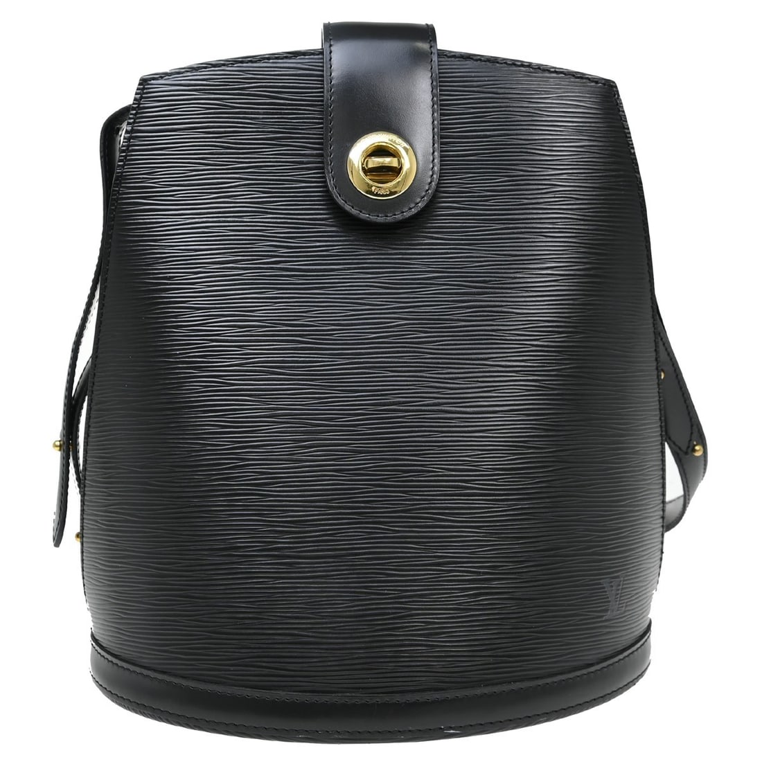 Louis Vuitton Cluny M52252 Epi Leather Shoulder Bag in Black: Louis Vuitton Cluny M52252 Epi Leather Shoulder Bag in Black Vintage Louis Vuitton Cluny shoulder bag in black Epi leather with an adjustable shoulder strap, lock closure, and inner pocket. The bag fe