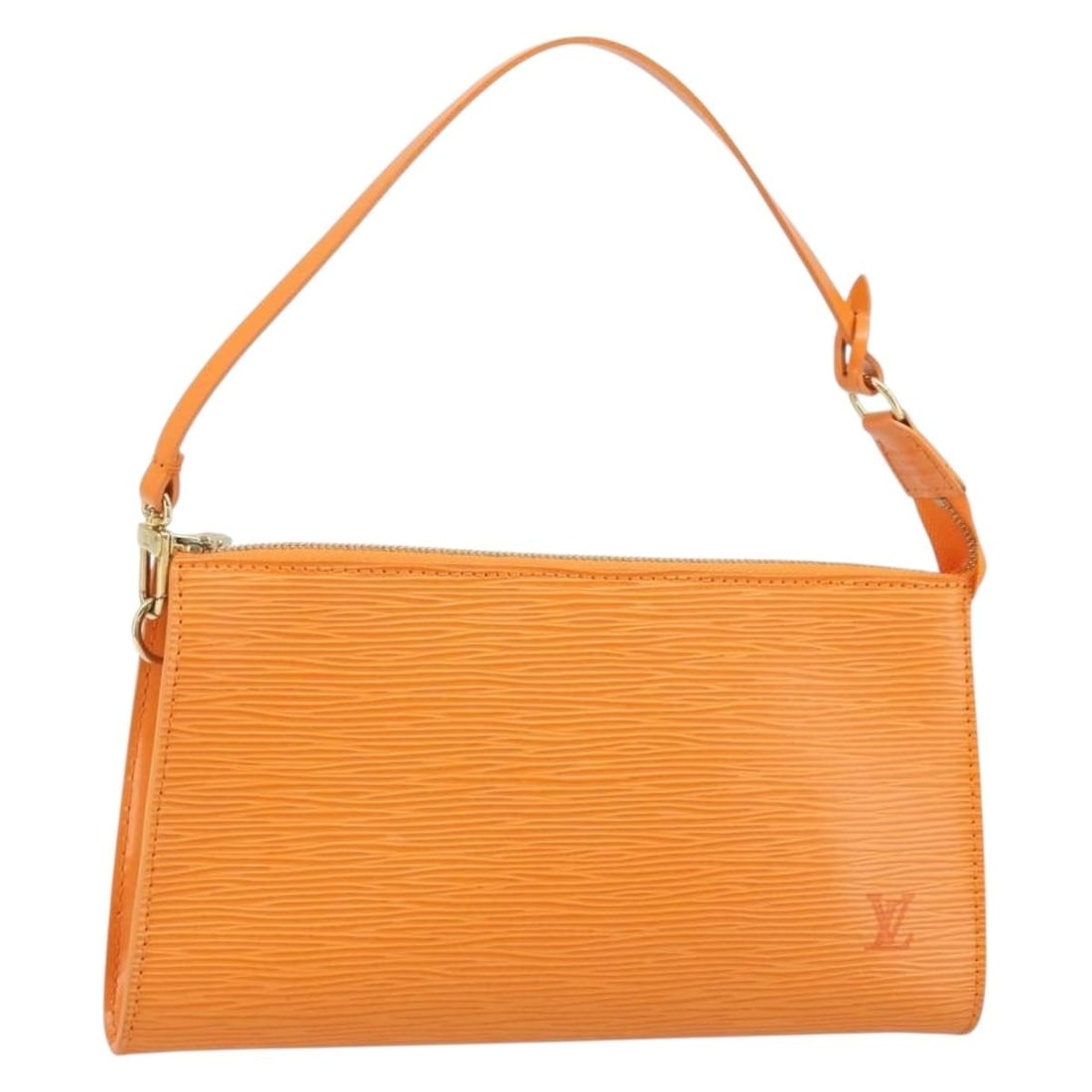 Louis Vuitton M5294H Epi Leather Accessory Pouch Mandarin Orange: Louis Vuitton M5294H Epi Leather Accessory Pouch Mandarin Orange Louis Vuitton Epi Pochette Accessoires pouch in Orange/Mandarin Epi leather, made in France. This accessory pouch comes with a dust bag
