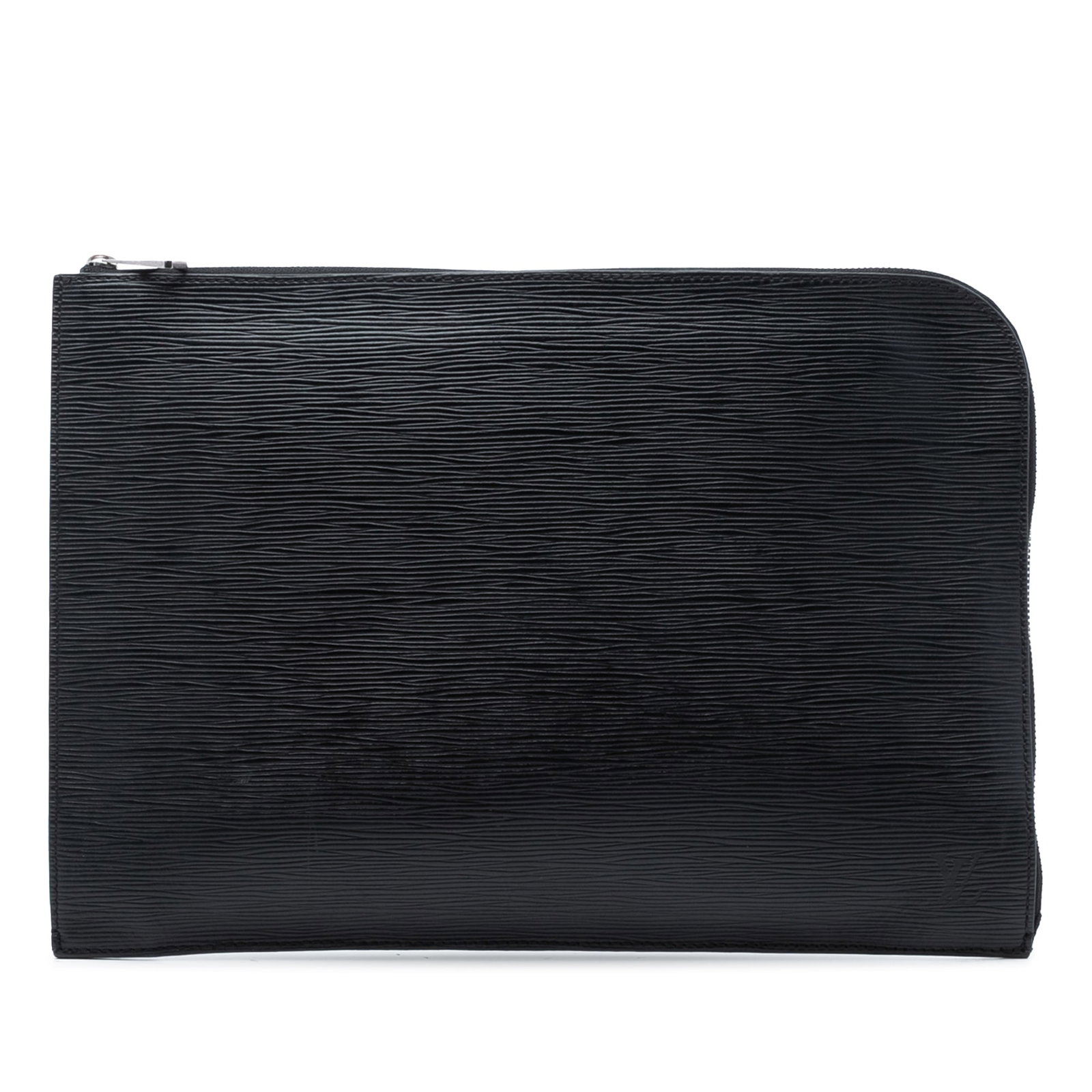 Louis Vuitton Epi leather zip pouch Jour GM: Louis Vuitton Epi leather zip pouch Jour GM The Louis Vuitton Epi Pochette Jour GM is crafted from signature epi leather in black and features a zip-around closure and an interior slip pocket. This pi