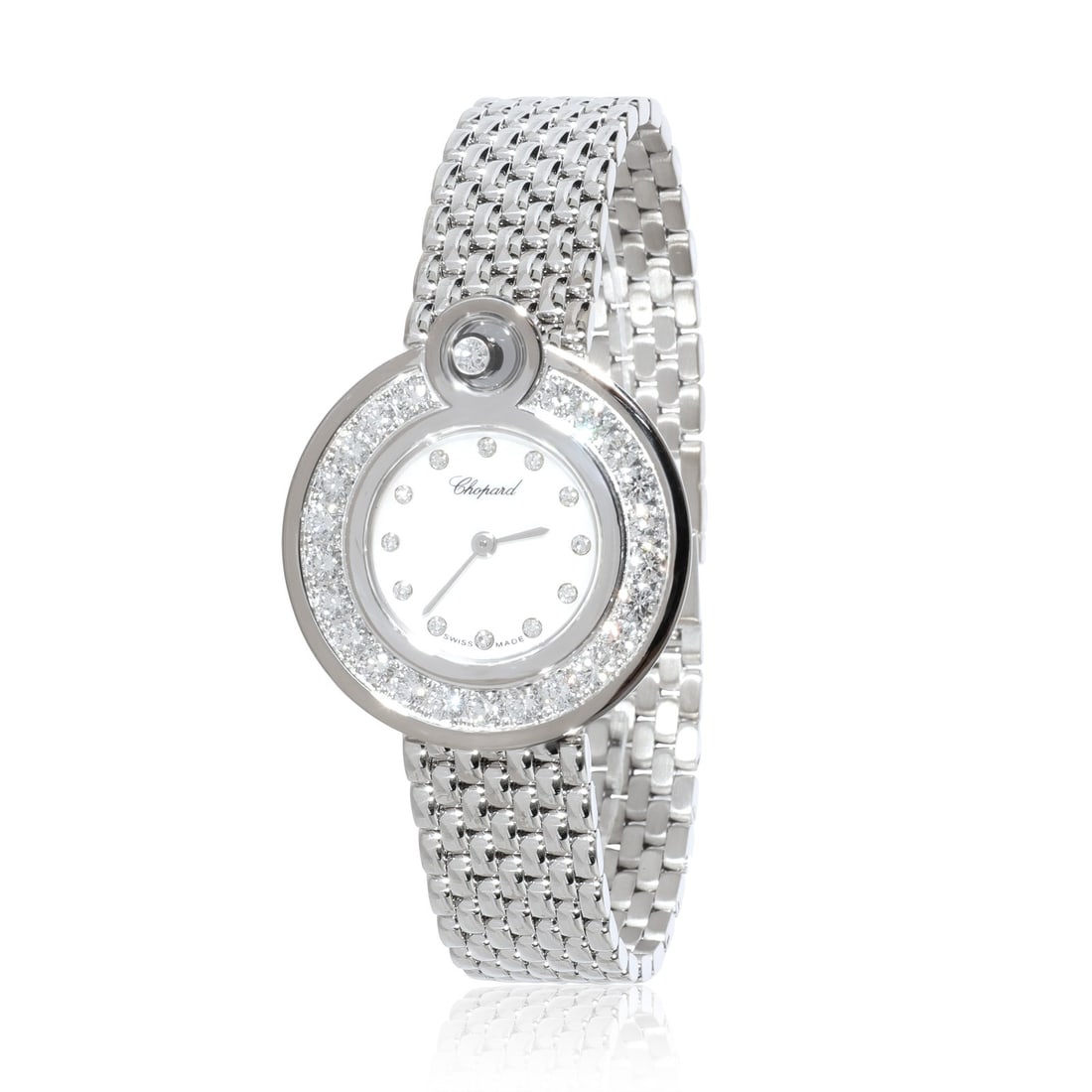 Chopard Happy Diamond 18K White Gold Women's Quartz Wrist Watch (1 of 5)