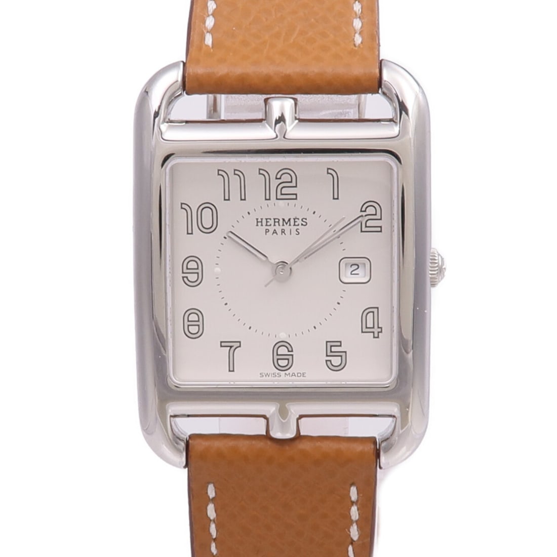 Hermes Capecod CC2.710 stainless steel quartz women's wristwatch: Hermes Capecod CC2.710 stainless steel quartz women's wristwatch Hermes Capecod wristwatch model CC2.710 in silver stainless steel, designed for women. It features a quartz movement, silver dial, and 