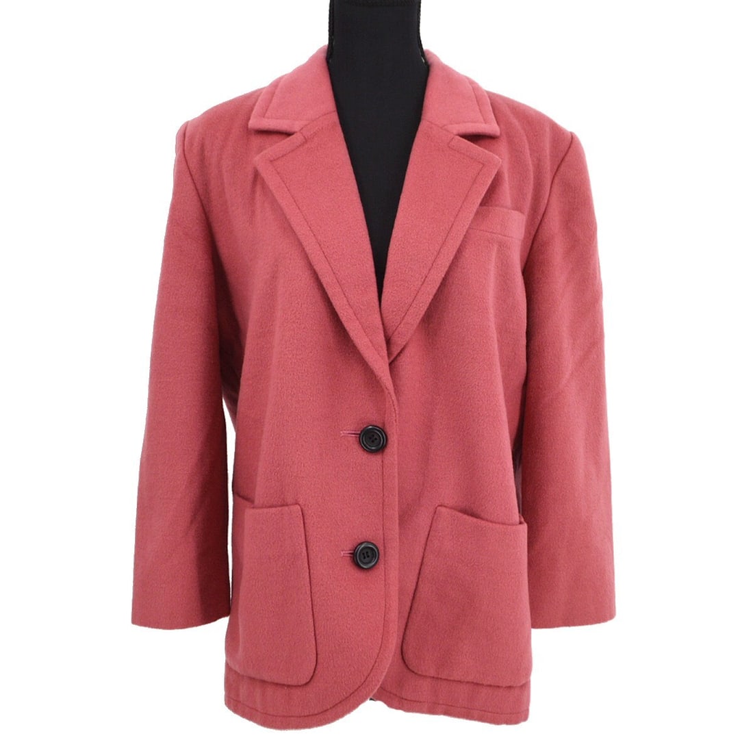 Womens Mid Length Wool Jacket Christian Dior Pink Size L (1 of 8)