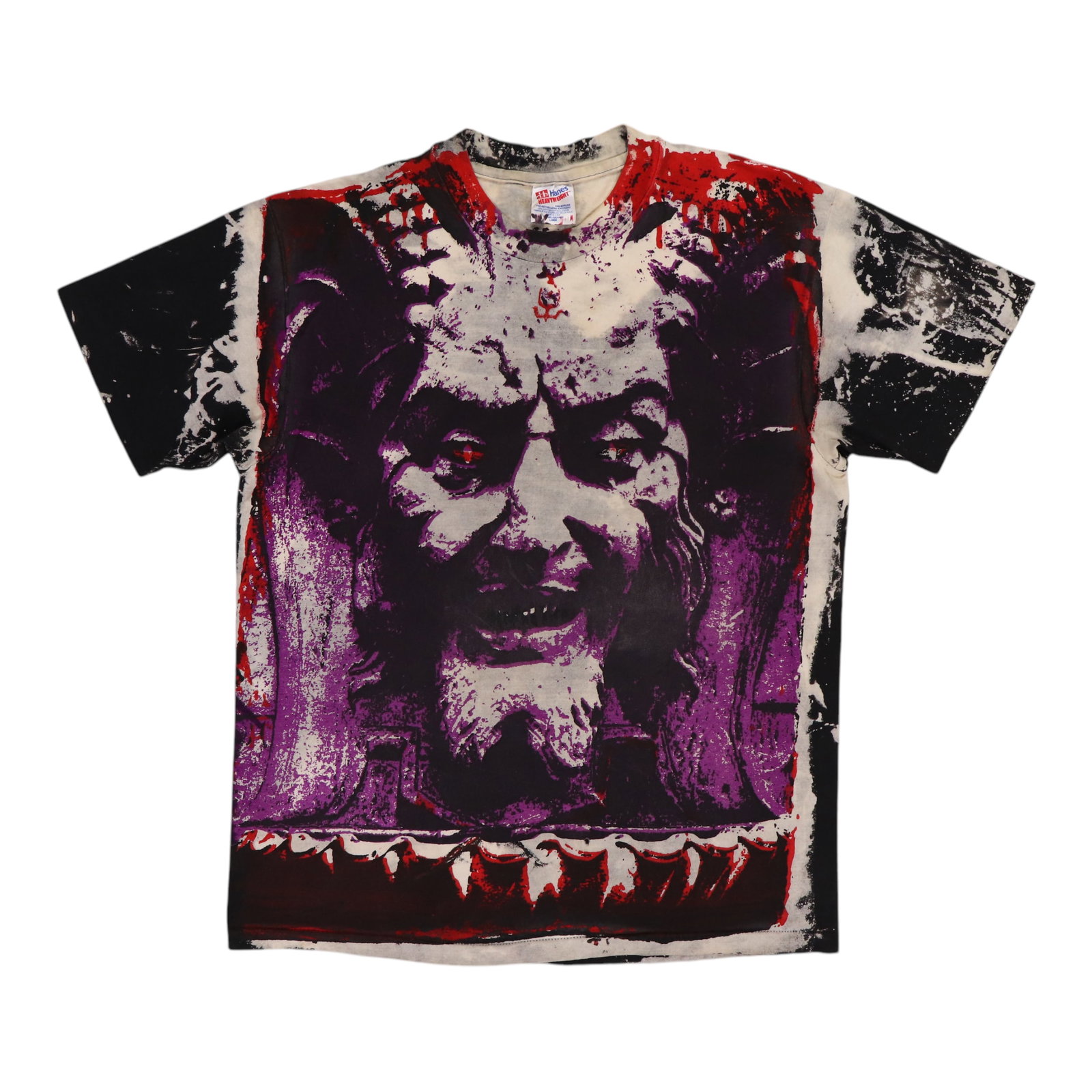 Vintage 1980s Mosquitohead Demons Graphic Black Cotton T Shirt XL (1 of 3)
