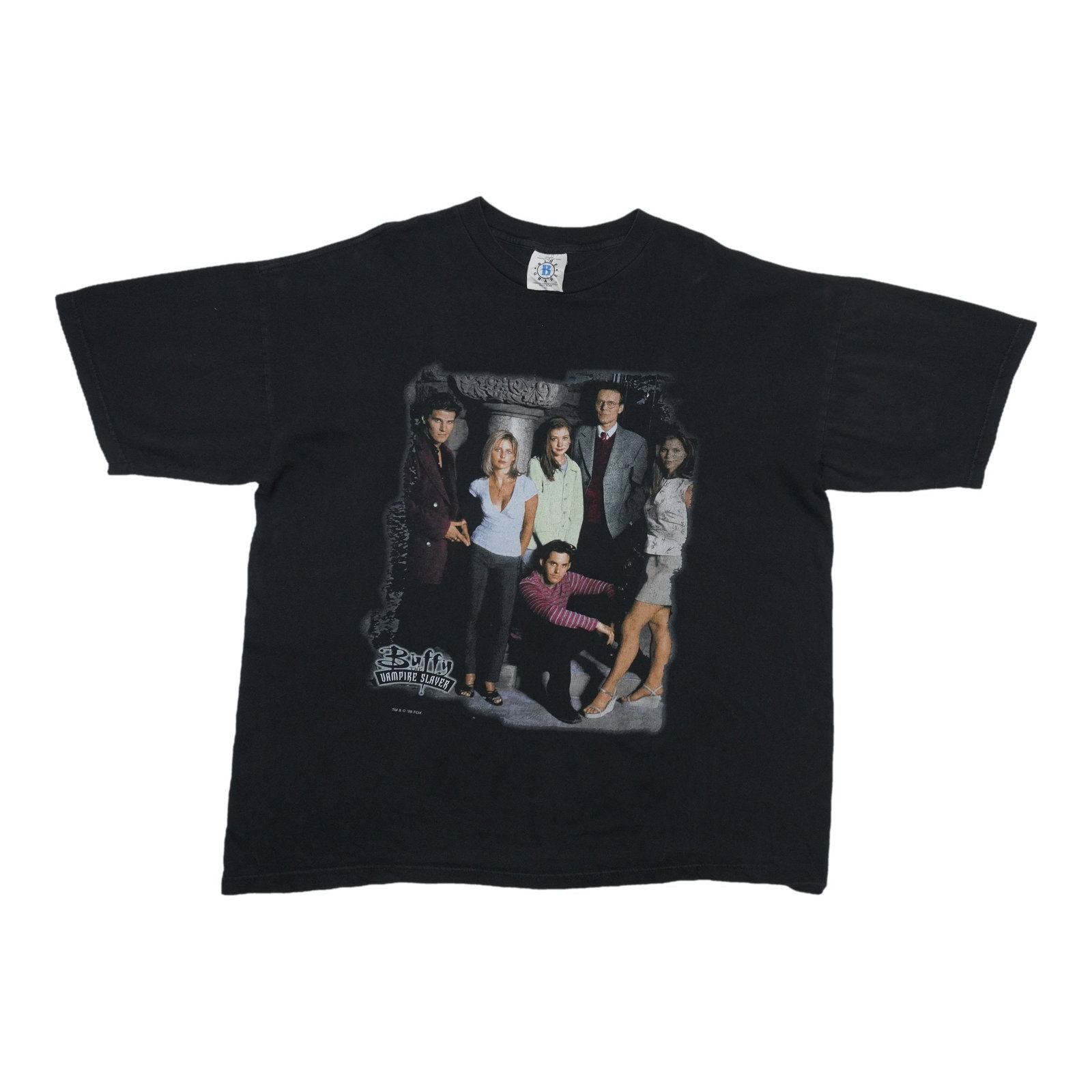 Vintage 1998 Buffy The Vampire Slayer Black Cotton Shirt XL (1 of 4)