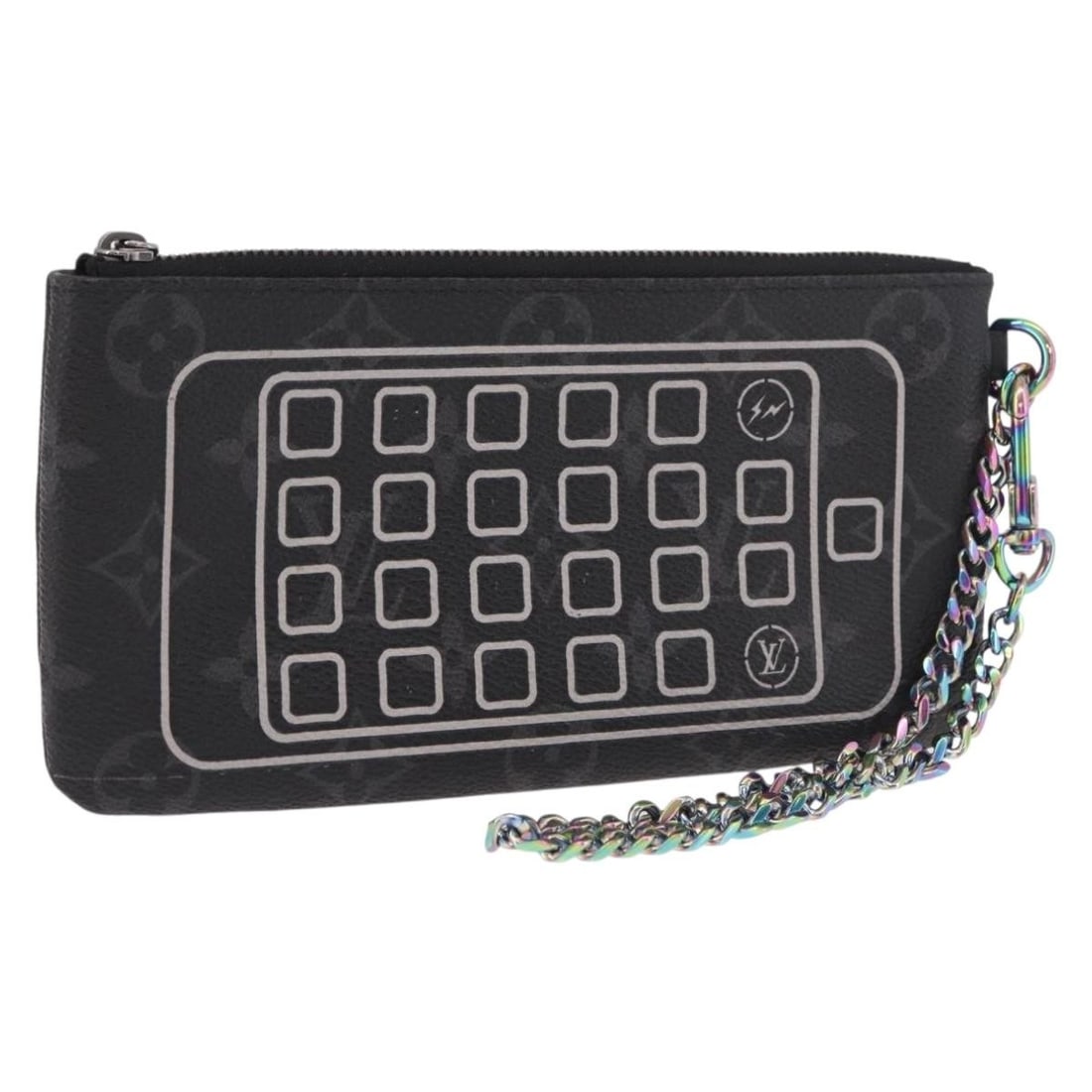 Louis Vuitton M64433 iPhone Case Monogram Eclipse Canvas Fragment: Louis Vuitton M64433 iPhone Case Monogram Eclipse Canvas Fragment Louis Vuitton iPhone case in Monogram Eclipse Canvas with the Monogram Eclipse colorway. It is a women's accessory made in Spain and c