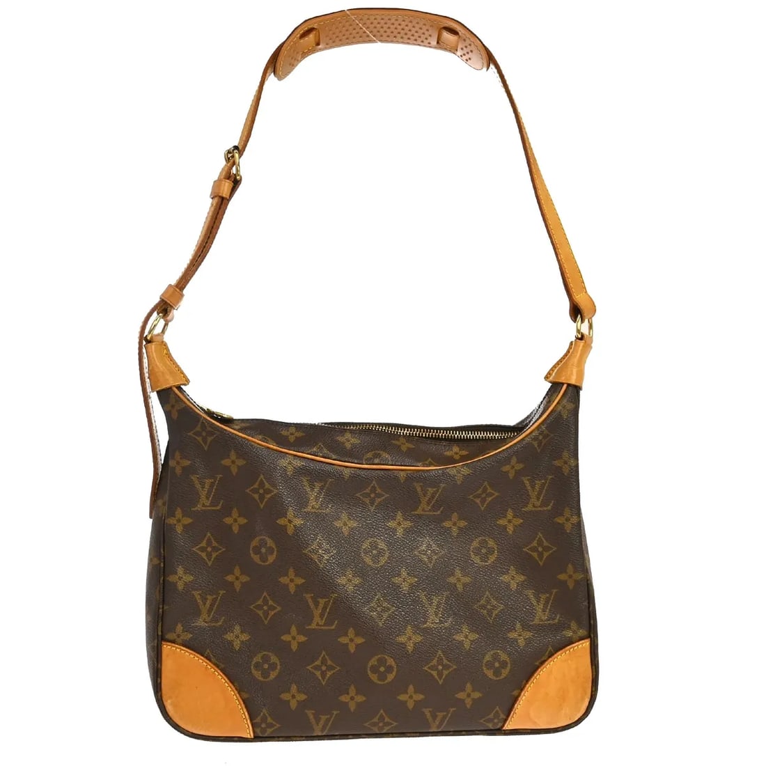 Louis Vuitton Boulogne Brown Monogram Canvas Shoulder Bag: Louis Vuitton Boulogne Brown Monogram Canvas Shoulder Bag Louis Vuitton Boulogne Monogram handbag in brown canvas, made in France. Designed for women, it features the Boulogne model and measures 30 cm