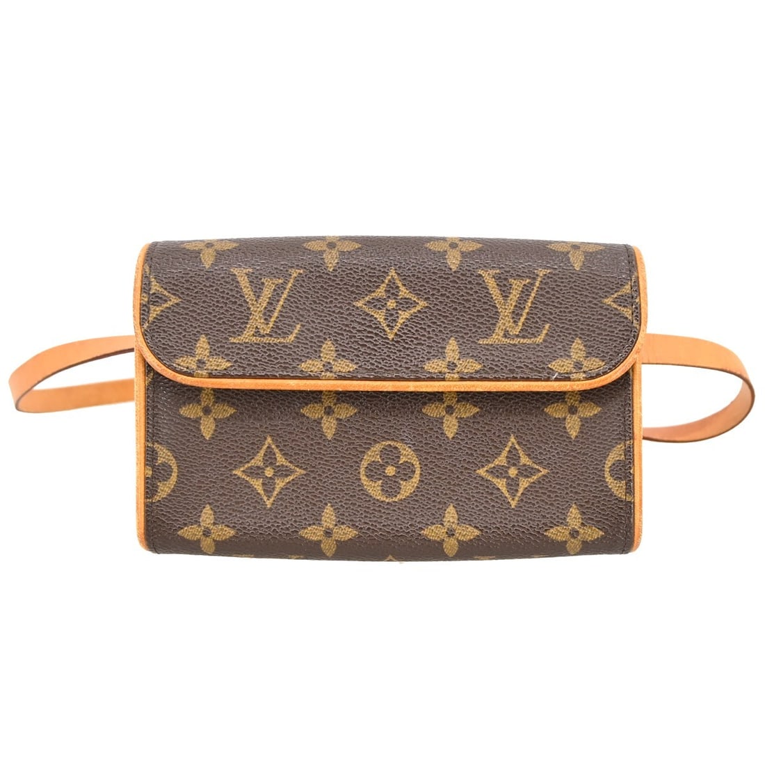 Louis Vuitton Pochette Florentine Monogram Waist Bag XS M51855: Louis Vuitton Pochette Florentine Monogram Waist Bag XS M51855 Vintage Louis Vuitton Pochette Florentine bum bag in brown Monogram canvas and leather. This small women's bag features a magnetic snap c