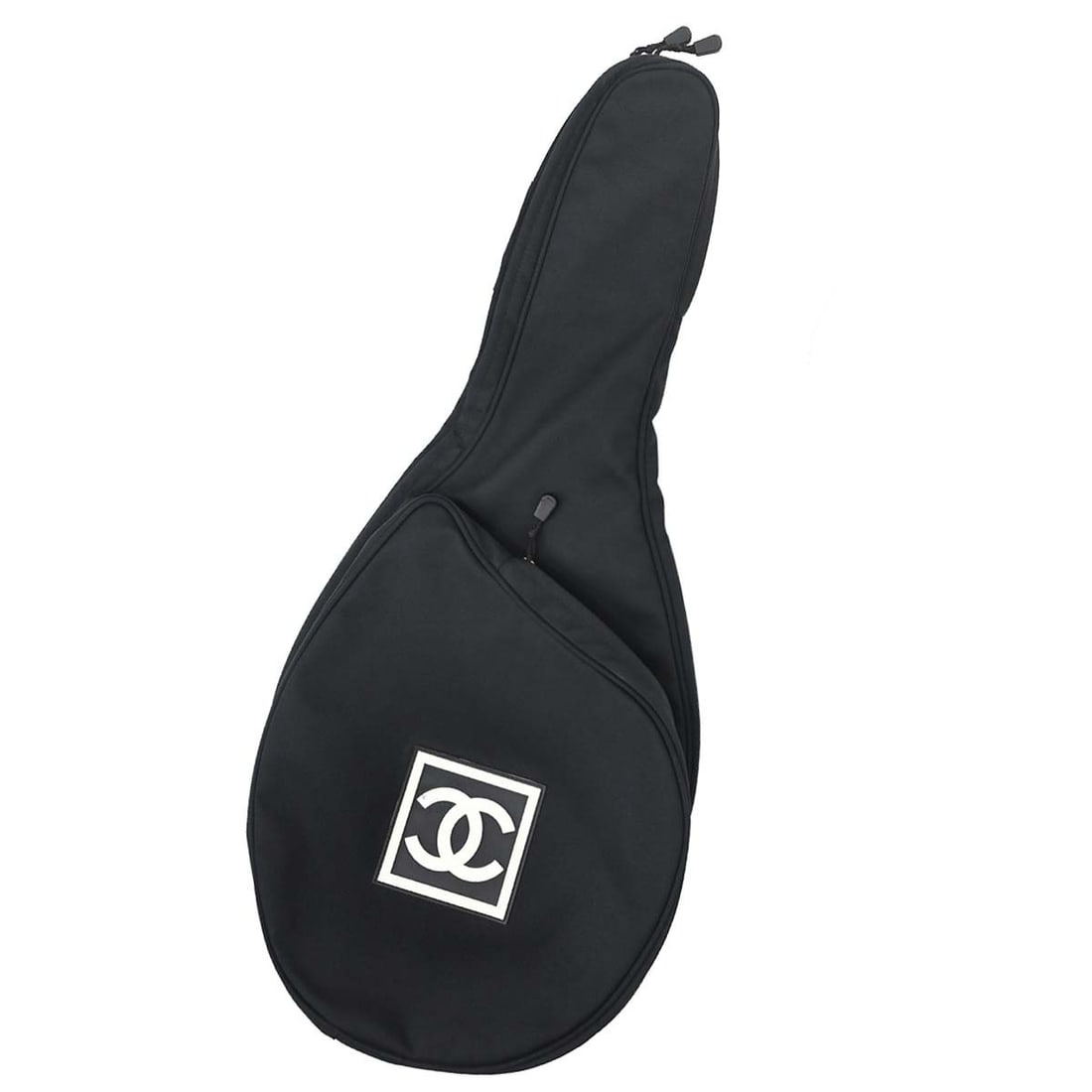 CHANEL Sport Line Black Nylon Shoulder Bag Tennis Racket Case: CHANEL Sport Line Black Nylon Shoulder Bag Tennis Racket Case Chanel Sport Line shoulder bag in black nylon with a zip closure and adjustable shoulder strap. This medium-size bag is made in Italy and 