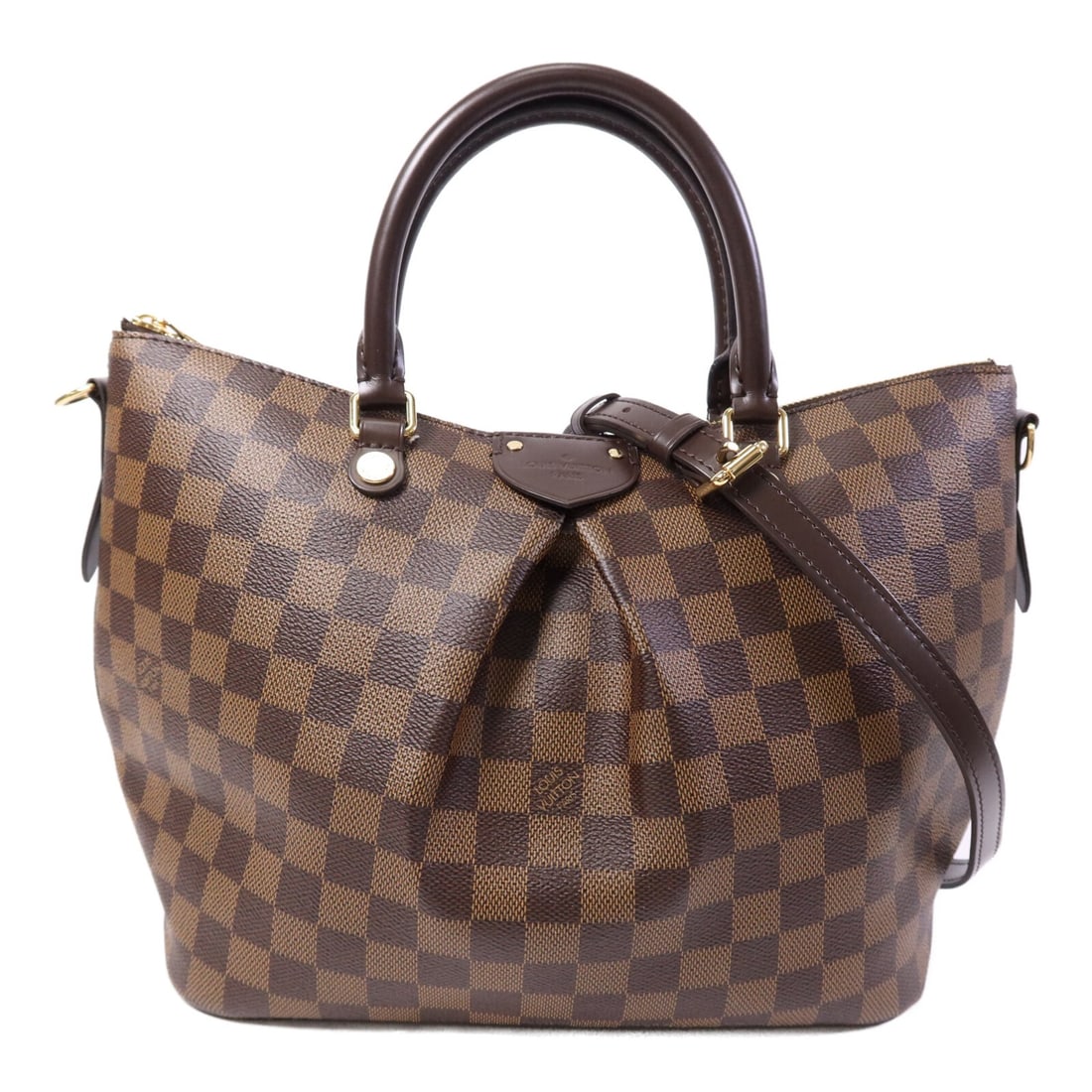 Louis Vuitton Siena MM N41546 Damier Ebene 2 Way Shoulder Bag Brown (1 of 17)