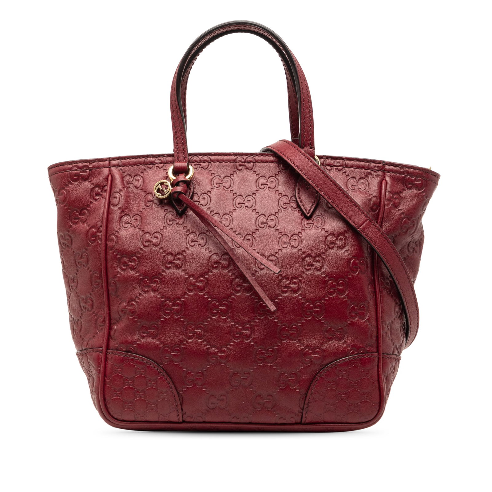 Gucci Bree Small Satchel in Red Guccissima Leather: Gucci Bree Small Satchel in Red Guccissima Leather Gucci Small Guccissima Bree Satchel in red leather, made in Italy. This satchel features an embossed leather body, flat leather handles, a detachable