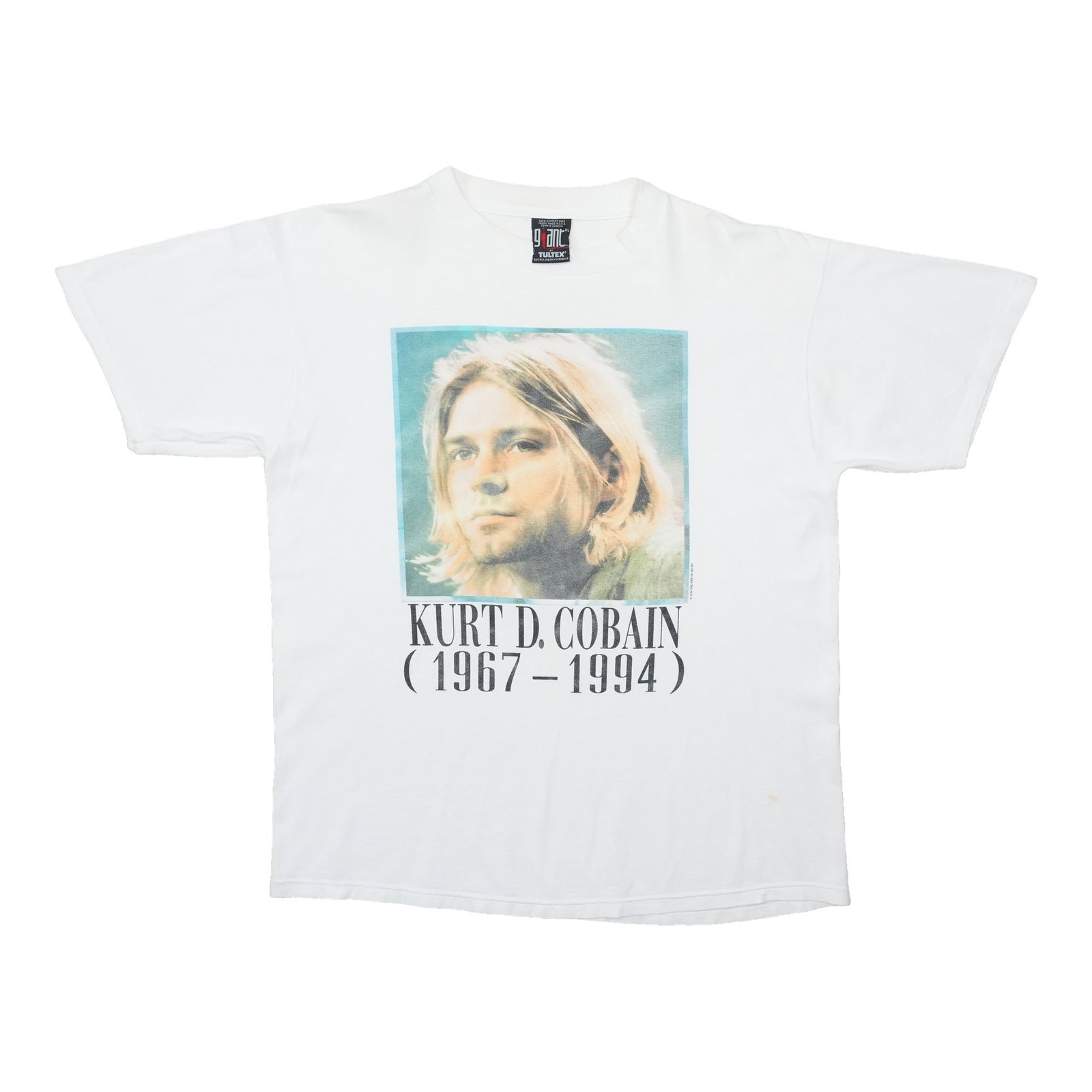 Vintage 1994 Kurt Cobain Memorial White Cotton T Shirt XL: Vintage 1994 Kurt Cobain Memorial White Cotton T Shirt XL Original vintage 1994 Kurt Cobain Memorial Shirt. This is a true vintage shirt, not a modern reproduction. It is in good condition with no hol