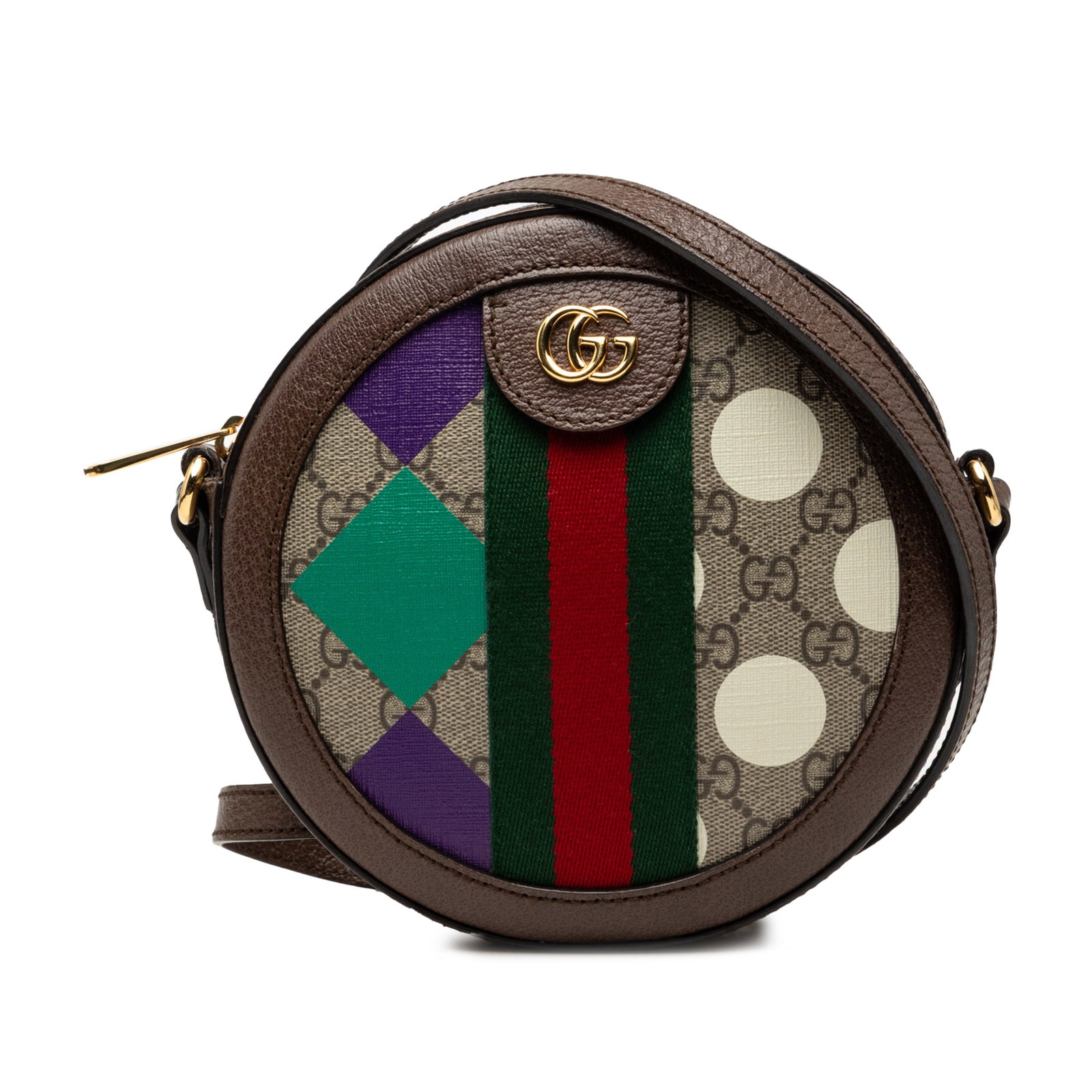 Gucci Ophidia Round Crossbody Bag GG Supreme Web Graphic Print (1 of 8)