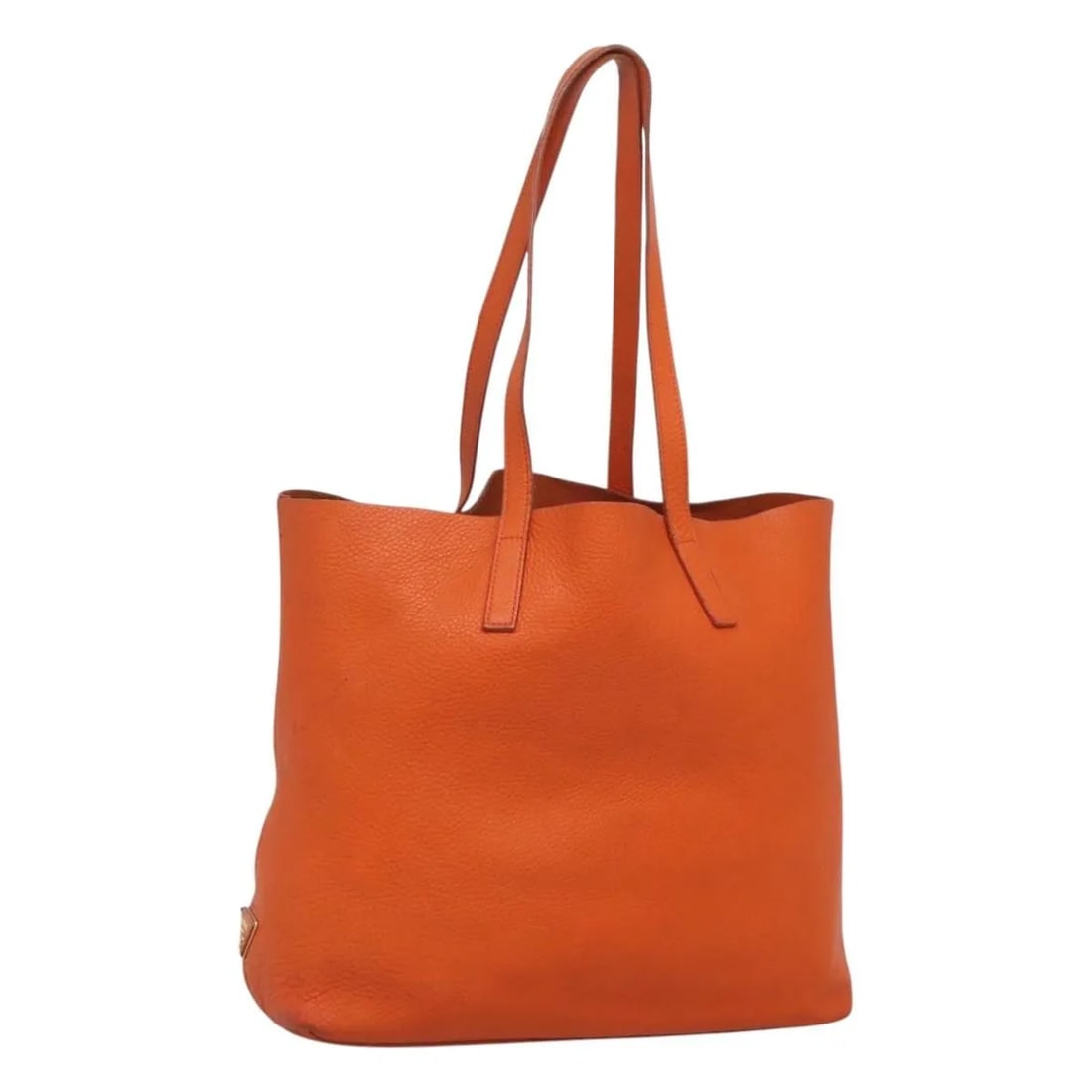 Prada Vintage Leather Tote Bag Orange: Prada Vintage Leather Tote Bag Orange This Prada Vintage Tote is crafted from orange leather and designed for women. Made in Italy, it features a spacious interior and classic tote silhouette. The bag
