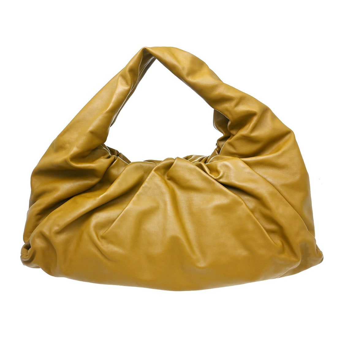 Bottega Veneta Intrecciato Brown Lambskin Shoulder Bag with Dust Bag: Bottega Veneta Intrecciato Brown Lambskin Shoulder Bag with Dust Bag This Bottega Veneta shoulder bag is crafted from brown lambskin leather with the brand's Intrecciato pattern. It features a shoulde
