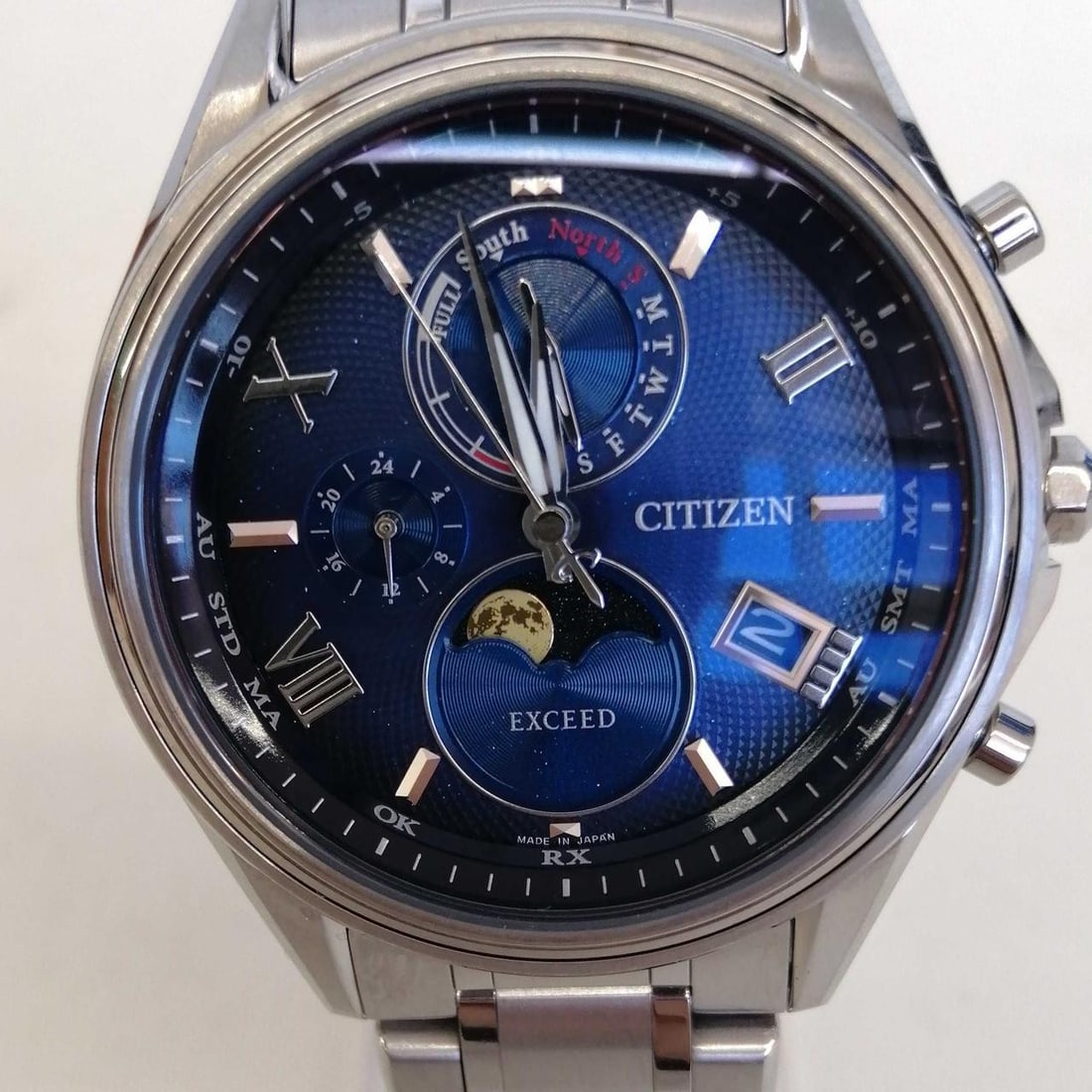 Mens CITIZEN Exceed BY1020-61L Eco-Drive Super Titanium Wristwatch: Mens CITIZEN Exceed BY1020-61L Eco-Drive Super Titanium Wristwatch Men's CITIZEN EXCEED Eco-Drive wristwatch, model BY1020-61L, made in Japan. It features a Super Titanium case and band, a solar-power