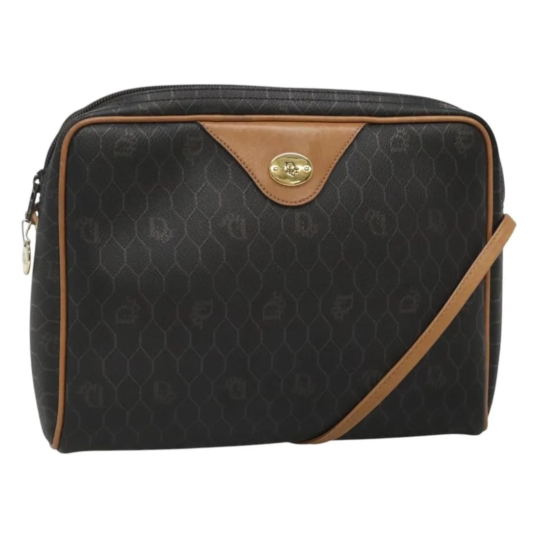 Christian Dior Vintage Honeycomb canvas leather bag black: Christian Dior Vintage Honeycomb canvas leather bag black Vintage Christian Dior Honeycomb bag in black canvas with leather trim. This unisex piece is made in France and remains in good, usable vintag