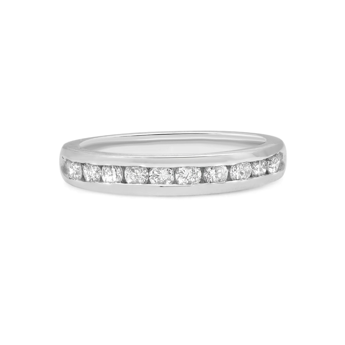 Rachel Koen Platinum 0.50ct Diamond Wedding Band Size 6.75: Rachel Koen Platinum 0.50ct Diamond Wedding Band Size 6.75 This exquisite Rachel Koen wedding band ring is a perfect blend of elegance and durability. Crafted from high-polished platinum, it features 