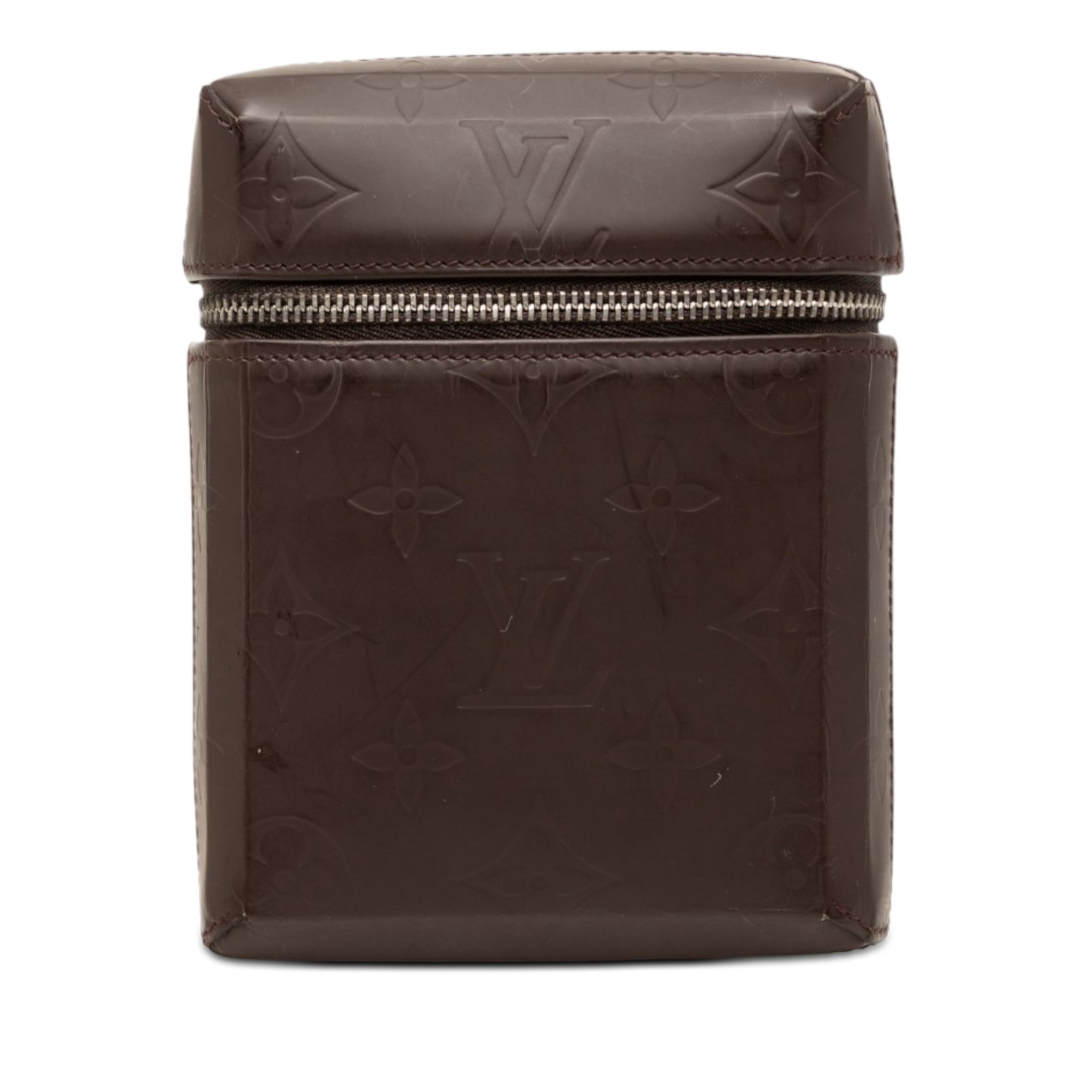 Louis Vuitton Monogram Glace Ray leather belt pouch: Louis Vuitton Monogram Glace Ray leather belt pouch Louis Vuitton Monogram Glace Ray Belt Pouch in brown leather with a zip-around closure. Originating from Spain, this SLG pouch measures 14 cm in len