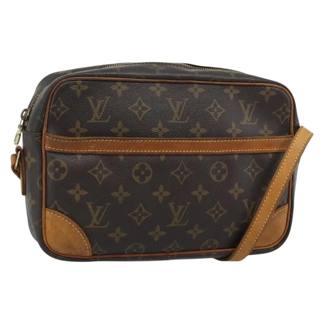Louis Vuitton Trocadero Brown Canvas Shoulder Bag: Louis Vuitton Trocadero Brown Canvas Shoulder Bag Louis Vuitton Trocadero in brown monogram canvas. This shoulder bag is made in France and presents in good condition with visible signs of prior use, 