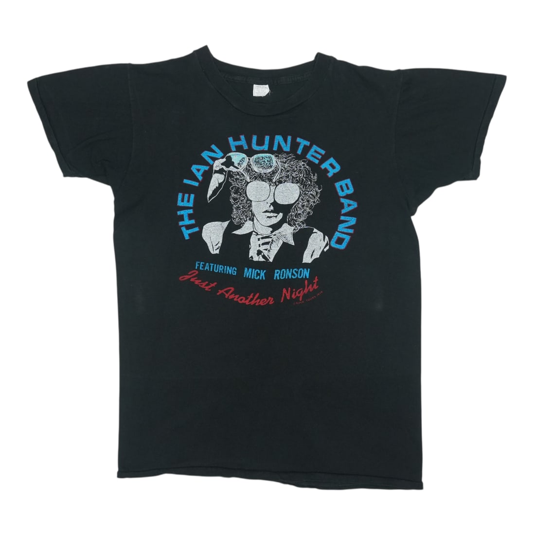 Vintage 1979 Ian Hunter Concert Black Cotton Graphic T-Shirt Size Large: Vintage 1979 Ian Hunter Concert Black Cotton Graphic T-Shirt Size Large This is an original vintage 1979 Ian Hunter Tour Shirt featuring front and back graphics. The shirt is made from 100% cotton and