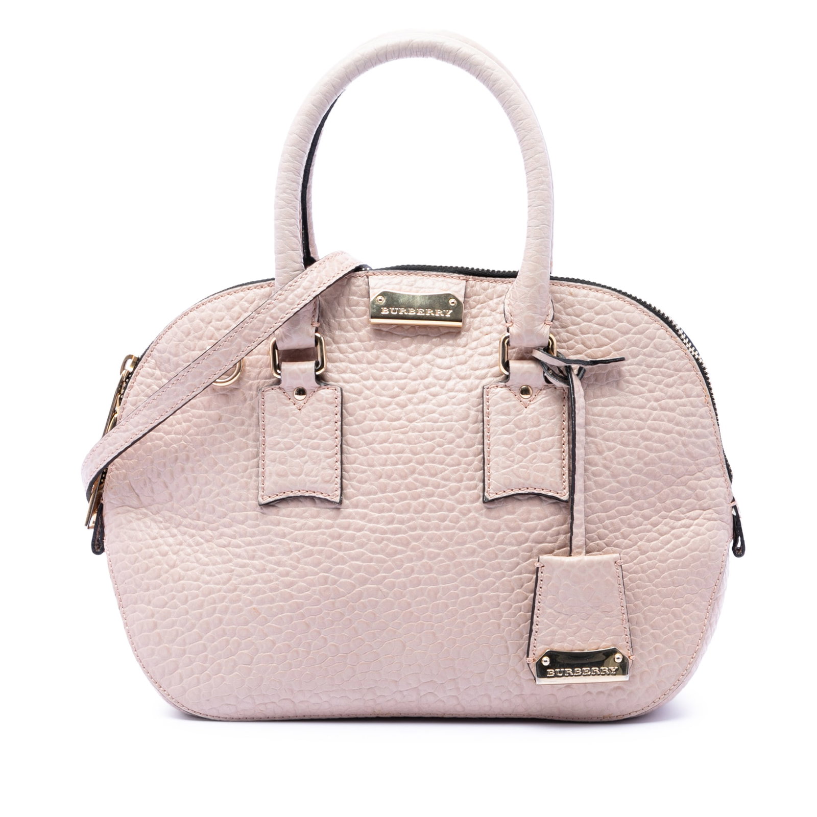 Burberry pink leather Orchard Bowling bag (1 of 6)