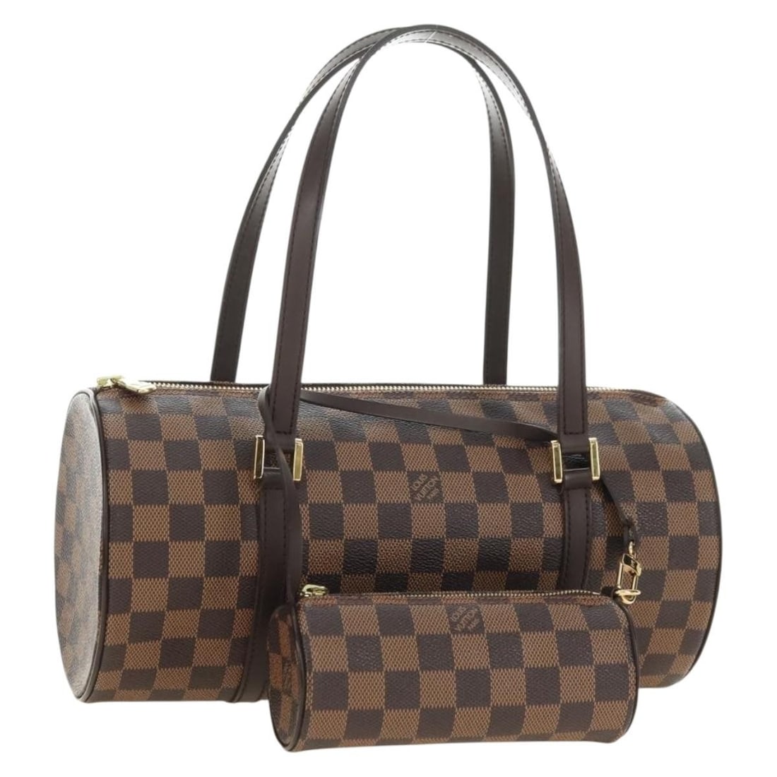 Louis Vuitton Papillon 30 Hand Bag Damier Ebene Canvas N51303: Louis Vuitton Papillon 30 Hand Bag Damier Ebene Canvas N51303 Louis Vuitton Damier Ebene Papillon 30 handbag in Damier Ebene Canvas, made in France. It is a women's hand bag with an exterior color des