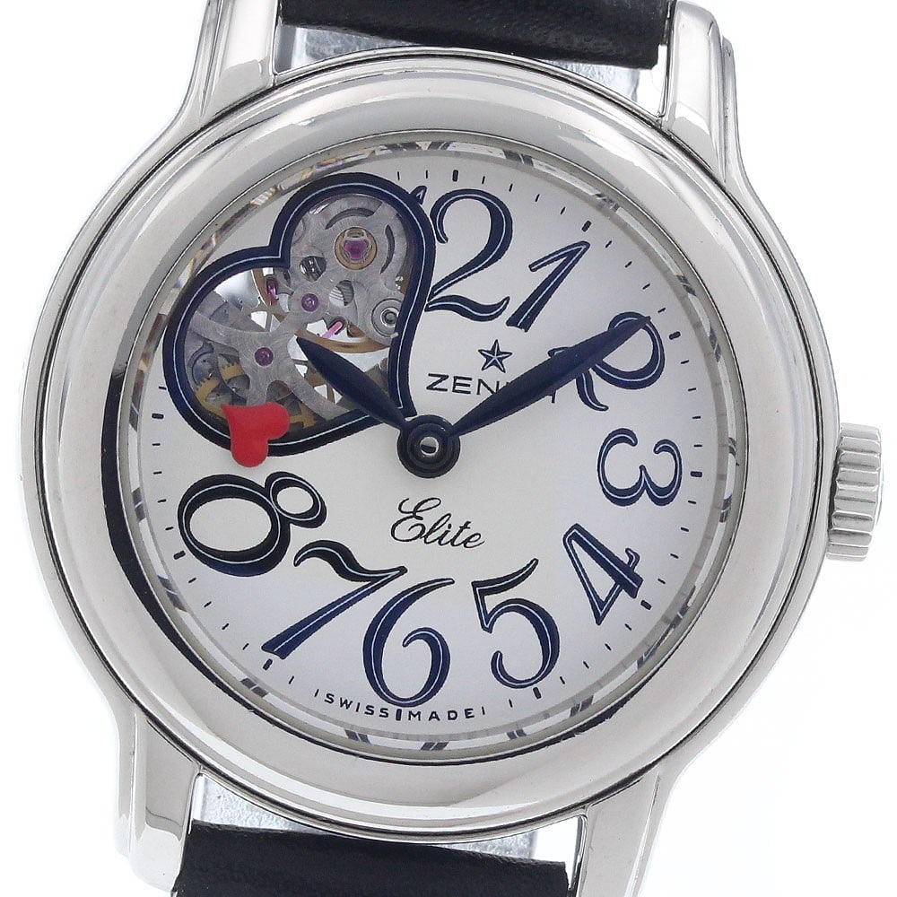 Zenith Baby Star Open Elite 03.1220.67 Womens Automatic Watch: Zenith Baby Star Open Elite 03.1220.67 Womens Automatic Watch ZENITH Baby Star Open Elite women's wristwatch, reference 03.1220.67, with a stainless steel case and white dial. It features an automatic
