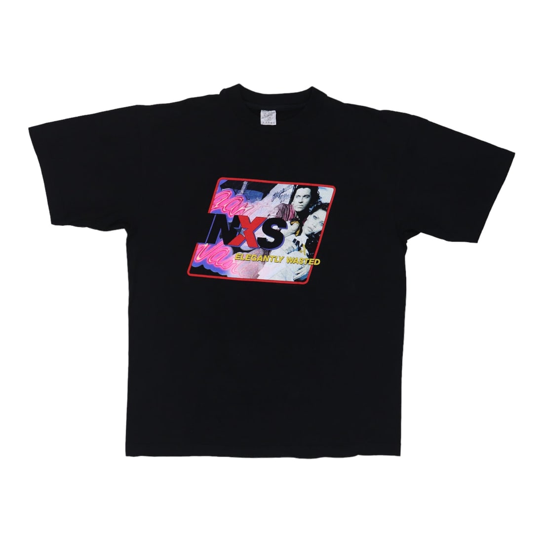 Vintage 1997 INXS Elegantly Wasted Concert Tour T-Shirt Black XL (1 of 5)