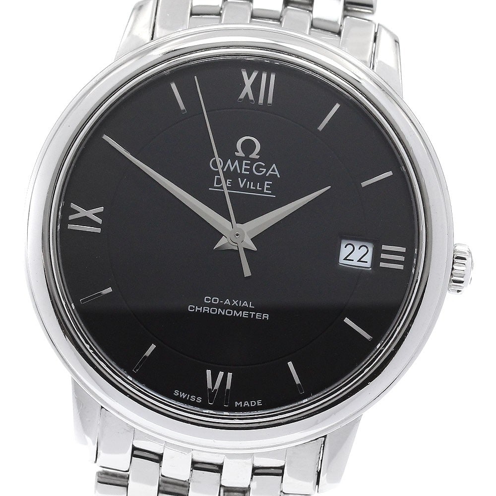 Omega De Ville Prestige 424.10.37.20.01.001 Automatic Date Wristwatch: Omega De Ville Prestige 424.10.37.20.01.001 Automatic Date Wristwatch Omega De Ville Prestige Co-Axial Date Automatic men's wristwatch, reference 424.10.37.20.01.001. This pre-owned Swiss-made watch f