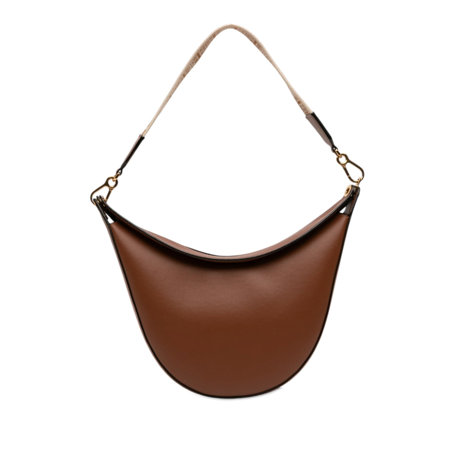 LOEWE Luna leather hobo bag with canvas strap (1 of 12)