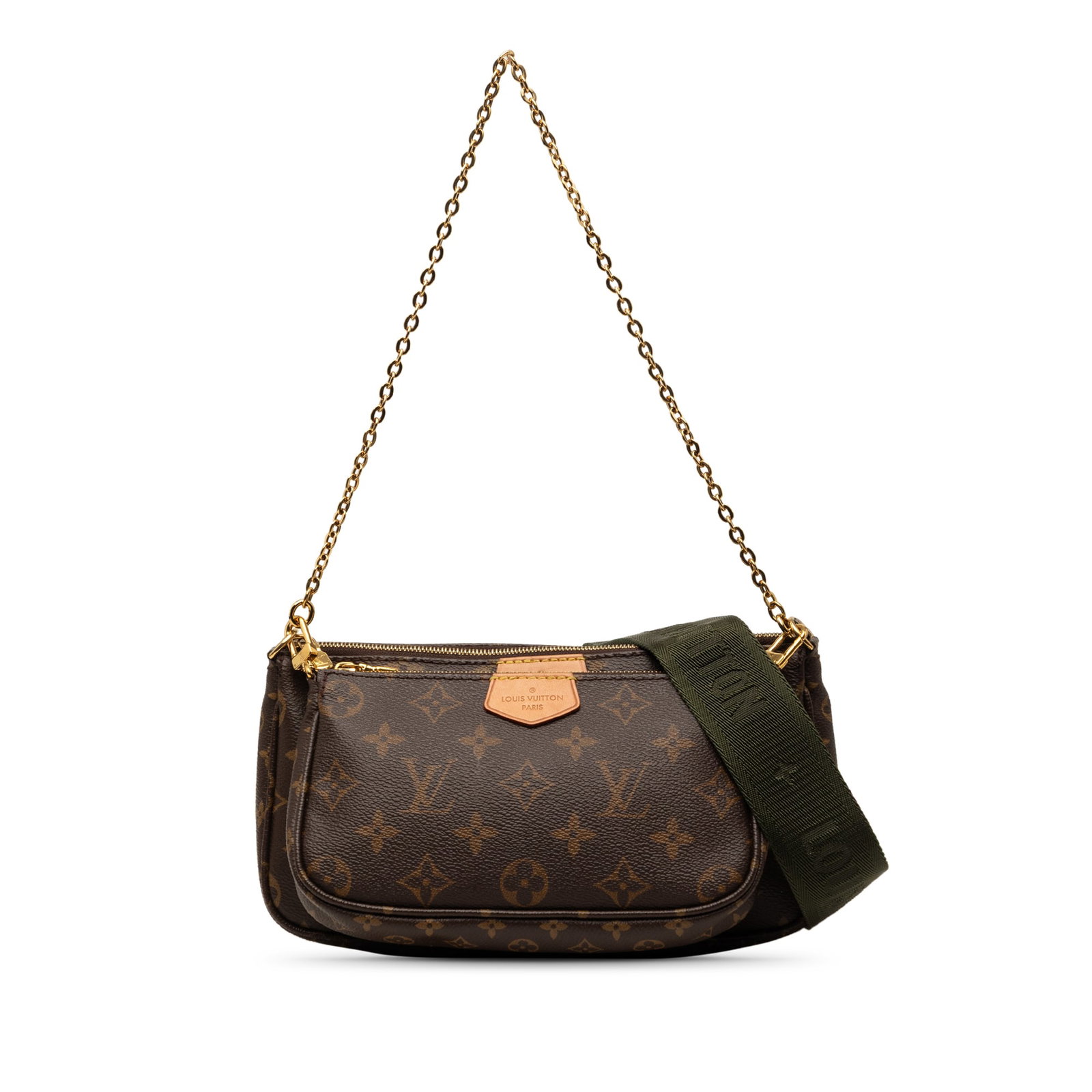 Louis Vuitton Multi Pochette Accessoires Monogram Shoulder Bag: Louis Vuitton Multi Pochette Accessoires Monogram Shoulder Bag Louis Vuitton Monogram Multi Pochette Accessoires bag in brown monogram canvas. This bag features a detachable chain link strap, a detach