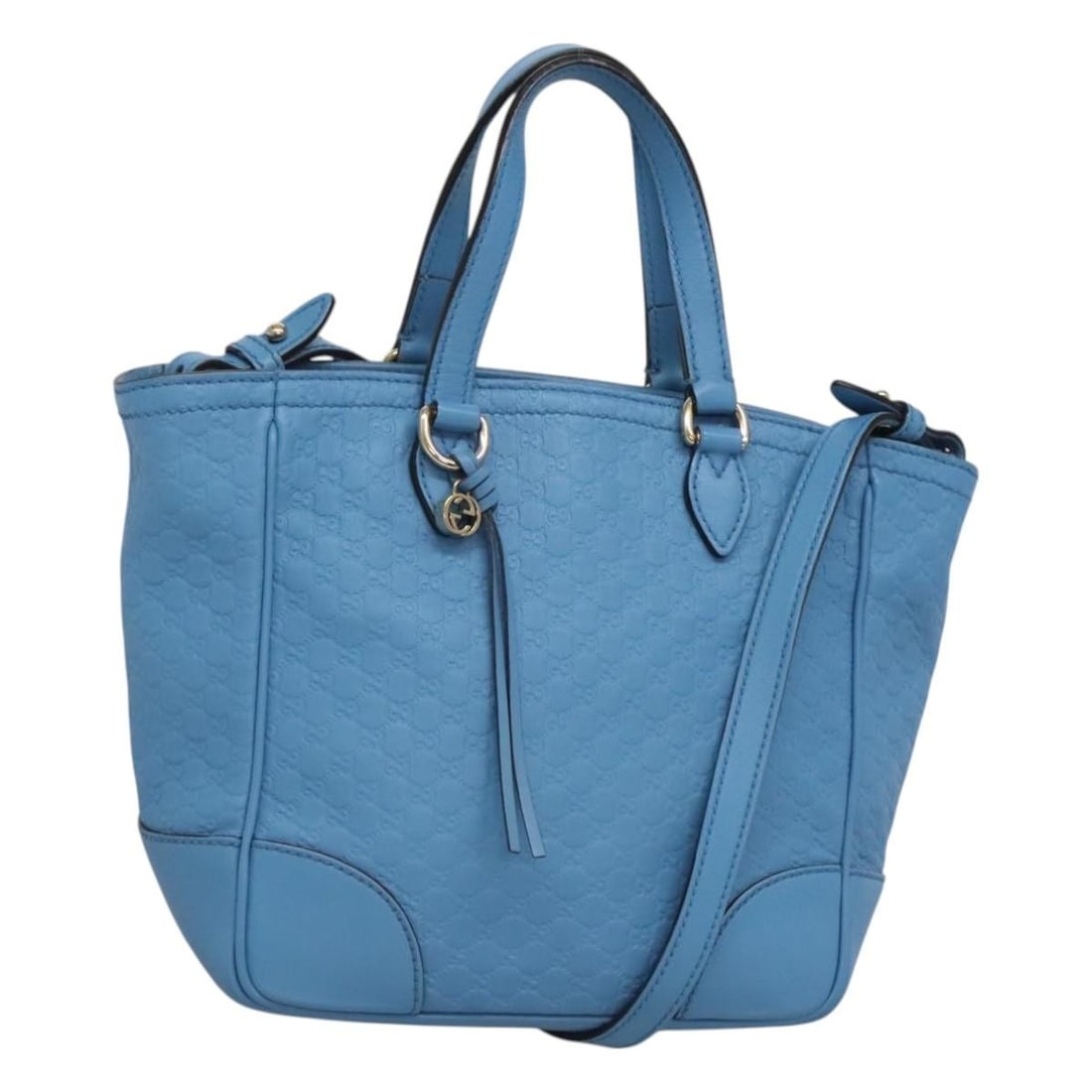 GUCCI 448241 Micro GG Canvas Leather Hand Bag Blue Gold: GUCCI 448241 Micro GG Canvas Leather Hand Bag Blue Gold Gucci micro GG canvas and leather handbag in blue with gold-tone accents. This women's bag is made in Italy and features both a top handle and a