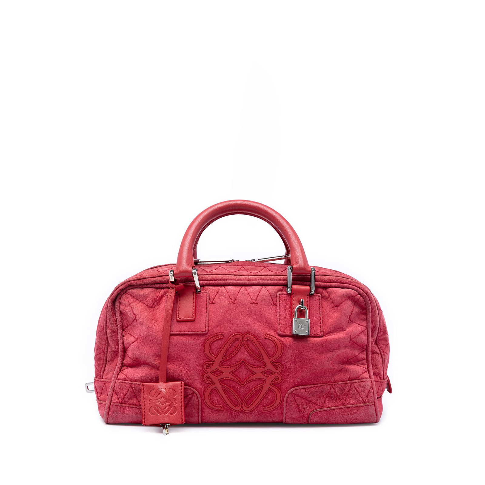 LOEWE Amazona 28 Stitched Suede Leather Handbag (1 of 5)