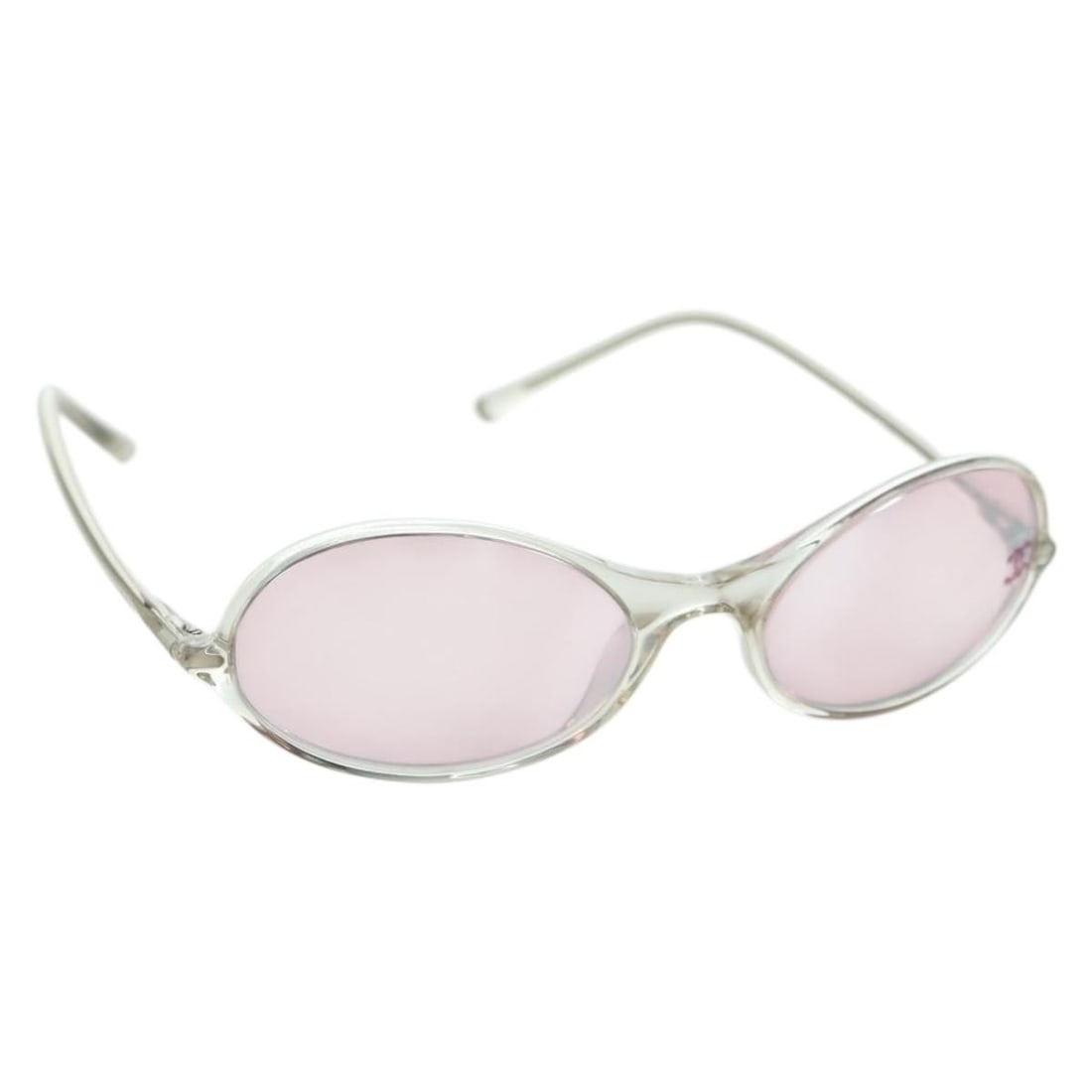 CHANEL 5044-B Clear Plastic Coco Mark Sunglasses with Case Box: CHANEL 5044-B Clear Plastic Coco Mark Sunglasses with Case Box CHANEL COCO Mark sunglasses in clear plastic, made in Italy. This women's style comes with the item box and sunglass case. Condition is r