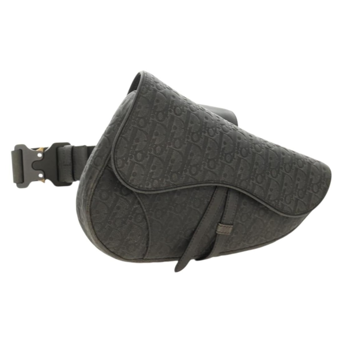 Christian Dior Denim Tears Saddle Shoulder Bag Gray Gold Leather Canvas: Christian Dior Denim Tears Saddle Shoulder Bag Gray Gold Leather Canvas Christian Dior Trotter Canvas Saddle Bag from the Denim Tears collaboration, styled as a women's shoulder bag. It is made in Ita
