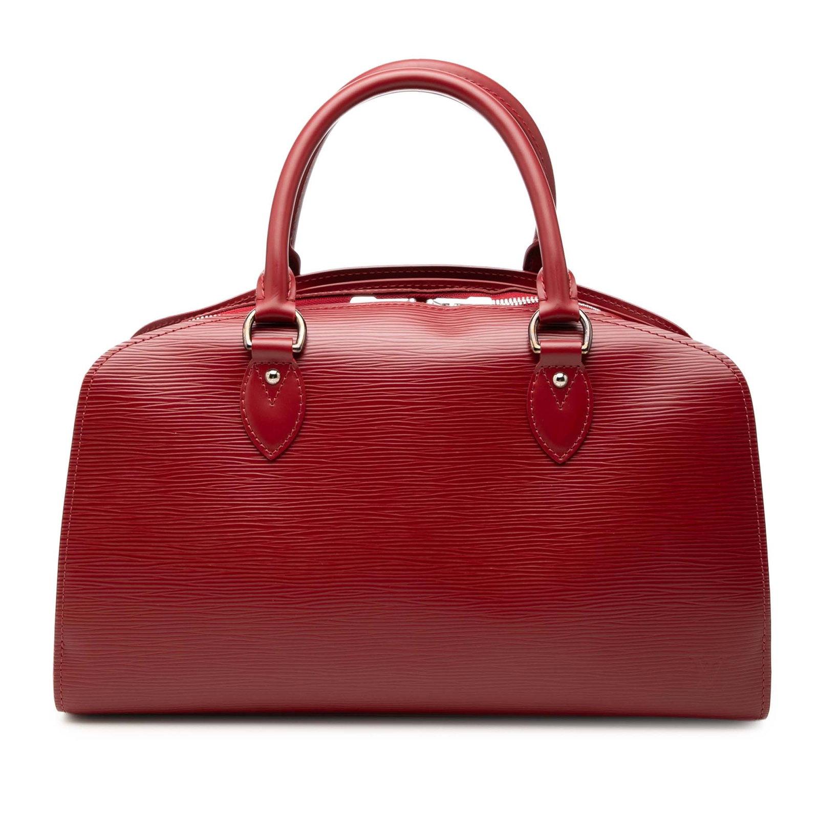 Louis Vuitton Pont Neuf PM Epi Leather Handbag Red: Louis Vuitton Pont Neuf PM Epi Leather Handbag Red Louis Vuitton Epi Pont Neuf PM handbag crafted in red Epi leather. This structured bag features rolled leather handles, a 2-way top zip closure, and 