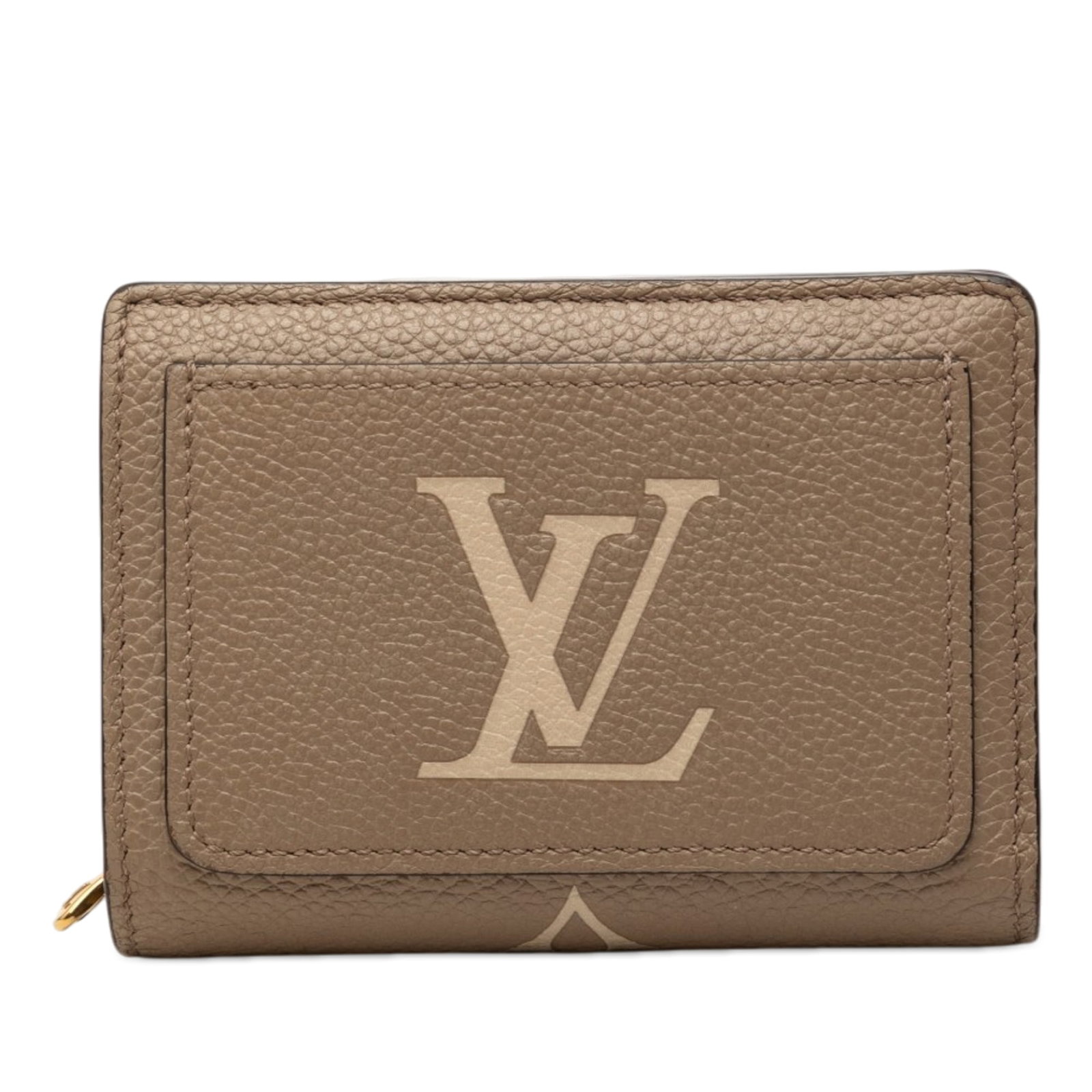 Louis Vuitton Clea Wallet Bicolor Monogram Empreinte Leather: Louis Vuitton Clea Wallet Bicolor Monogram Empreinte Leather This Louis Vuitton Bicolor Monogram Empreinte Giant Clea Wallet is crafted from monogram-embossed leather in a beige color. It features a z