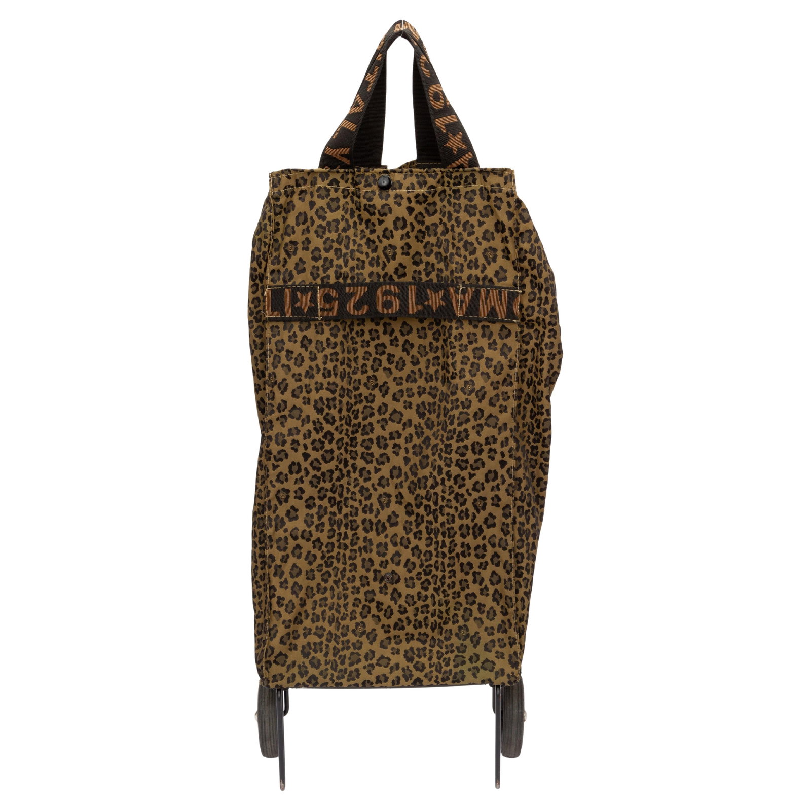Fendi 1925 Cheetah Print Foldable Shopping Cart Rare Find (1 of 6)