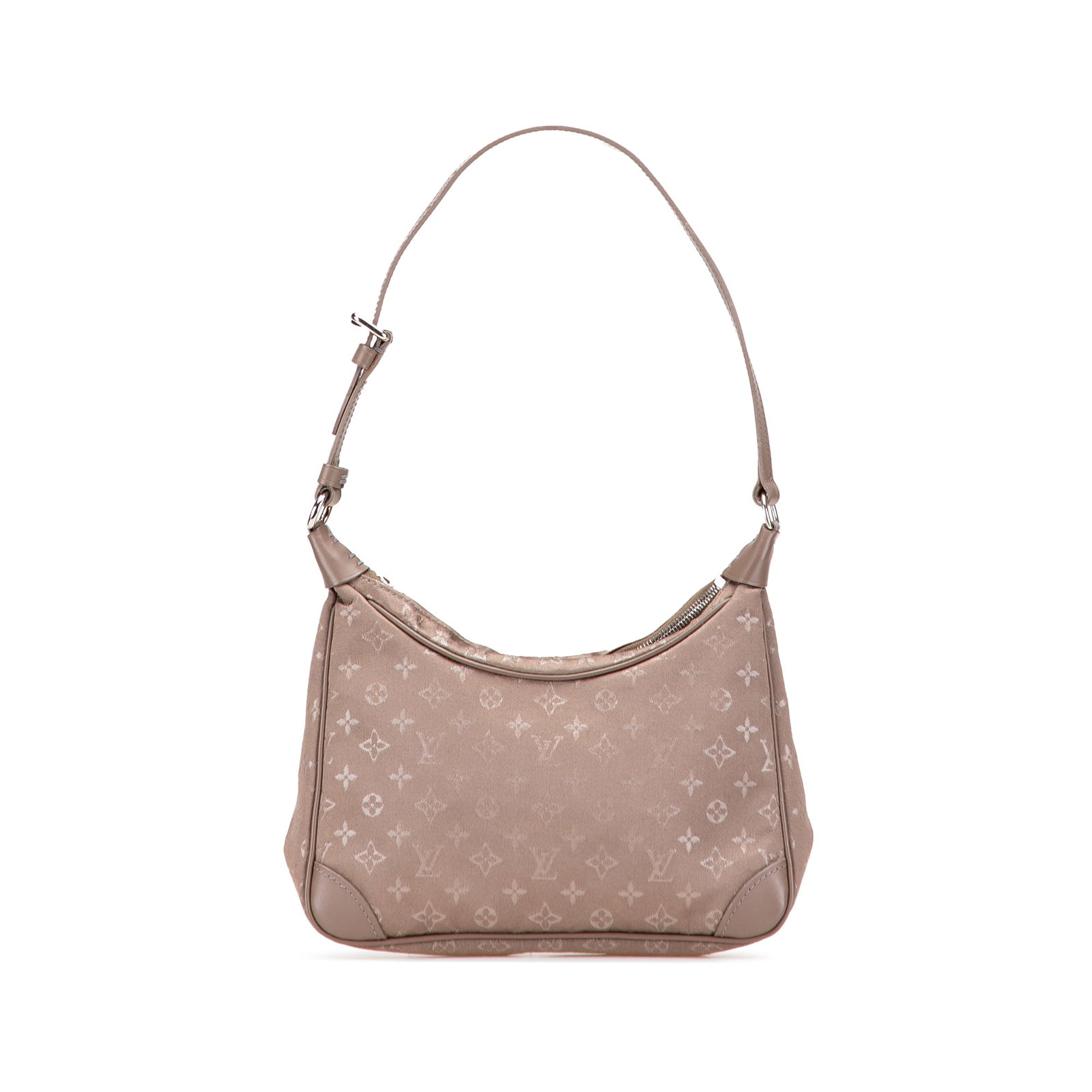 Louis Vuitton Monogram Satin Mini Boulogne Stylish Brown Bag: Louis Vuitton Monogram Satin Mini Boulogne Stylish Brown Bag This Louis Vuitton Monogram Satin Mini Boulogne is a stylish and practical accessory crafted from a luxurious monogram satin body with leat