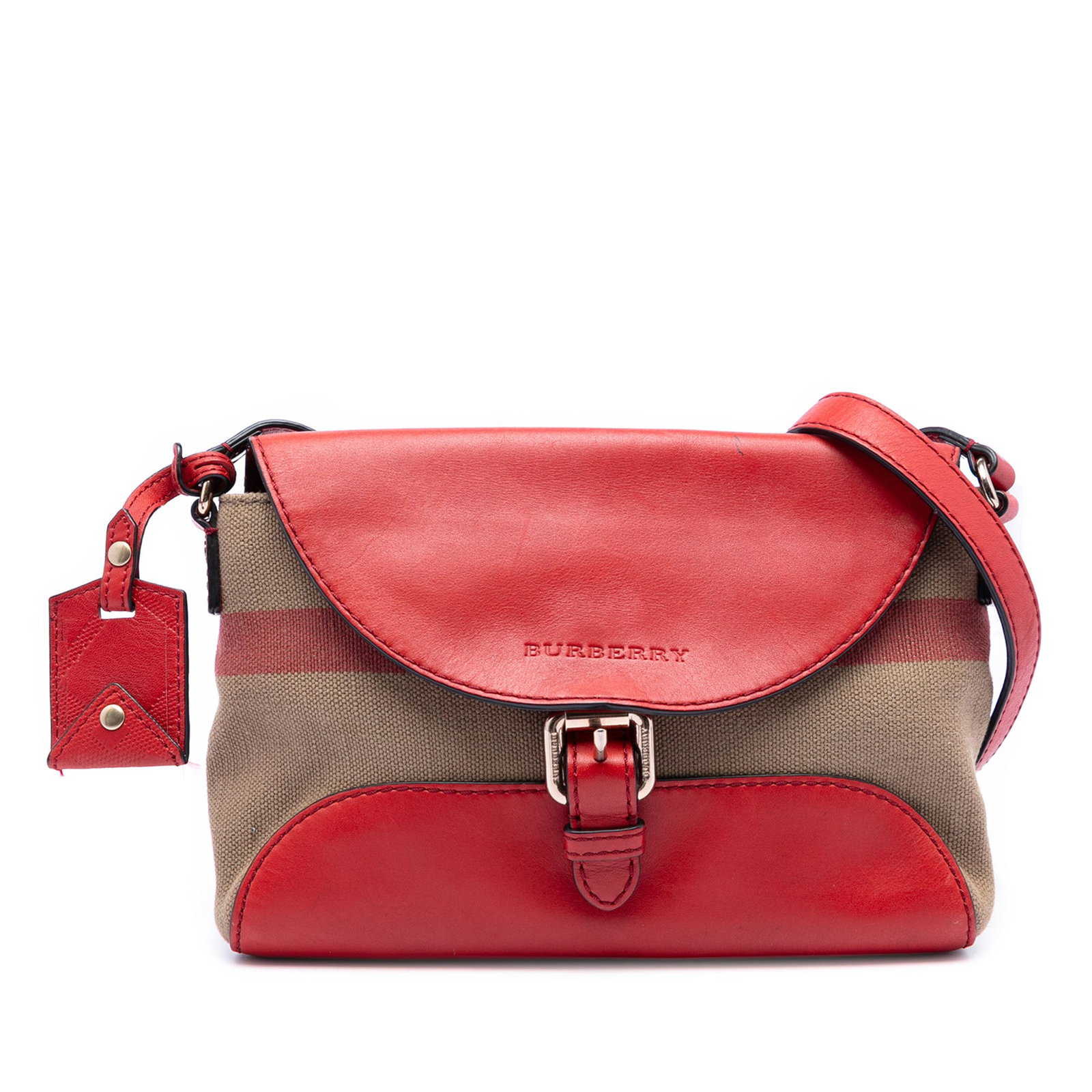 Henham Crossbody Bag with House Check Canvas and Leather by Burberry: Henham Crossbody Bag with House Check Canvas and Leather by Burberry This Burberry Henham crossbody bag features the brand's signature house check canvas combined with leather accents. It is designed 