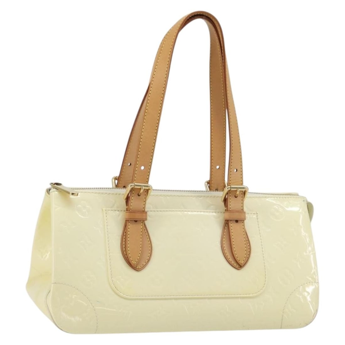 Louis Vuitton Rosewood Avenue Vernis Patent Leather Handbag Perle M93508: Louis Vuitton Rosewood Avenue Vernis Patent Leather Handbag Perle M93508 Louis Vuitton Monogram Vernis Rosewood Avenue handbag in Perle patent leather, made in France. This women's handbag features th