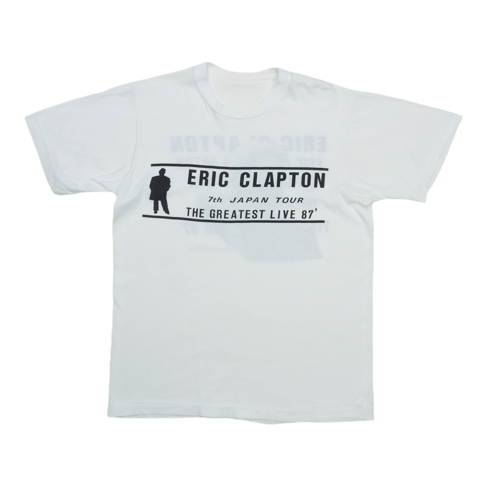 Vintage Eric Clapton Japan Tour 1987 White Cotton Shirt (1 of 4)